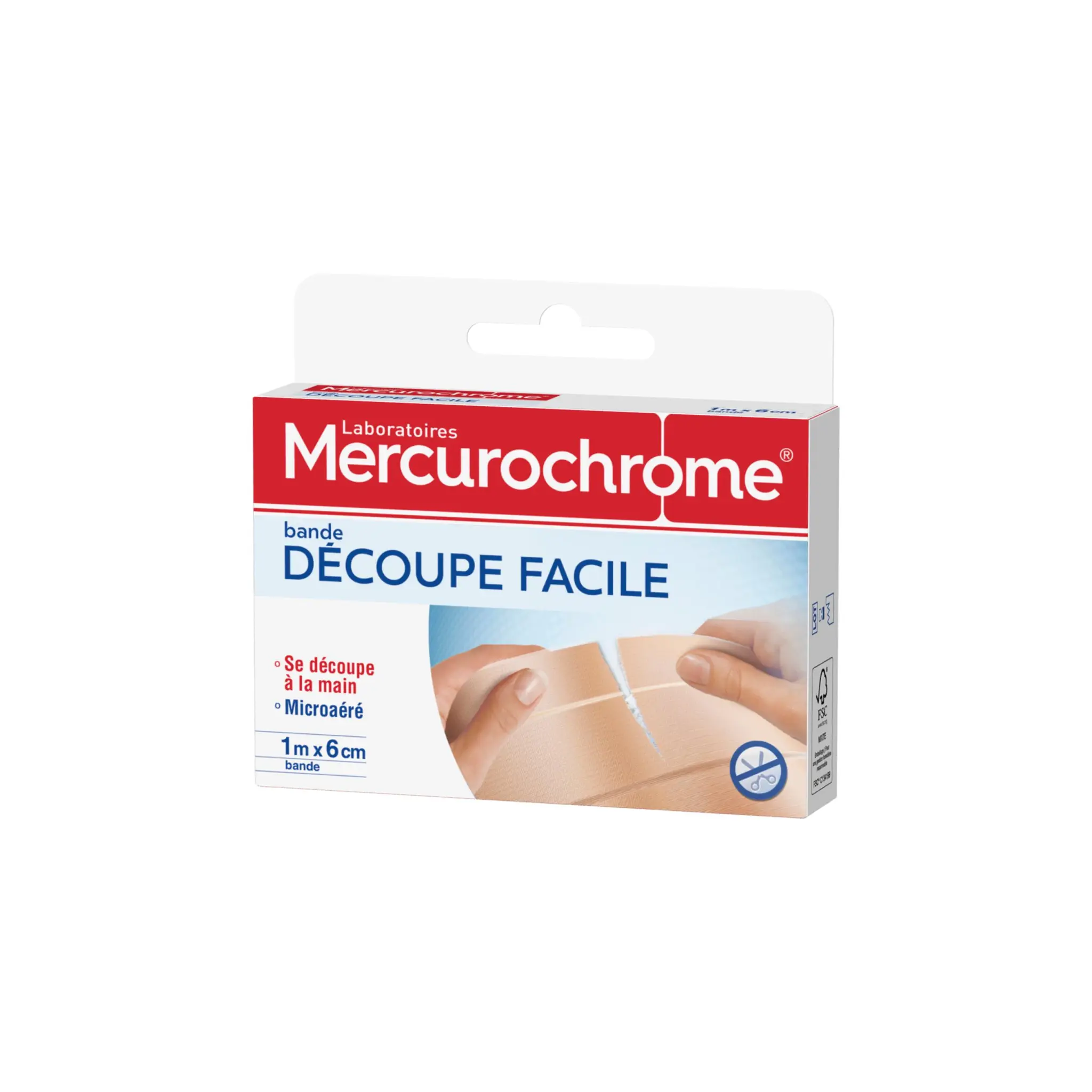 MERCUROCHROME Bande découpe facile