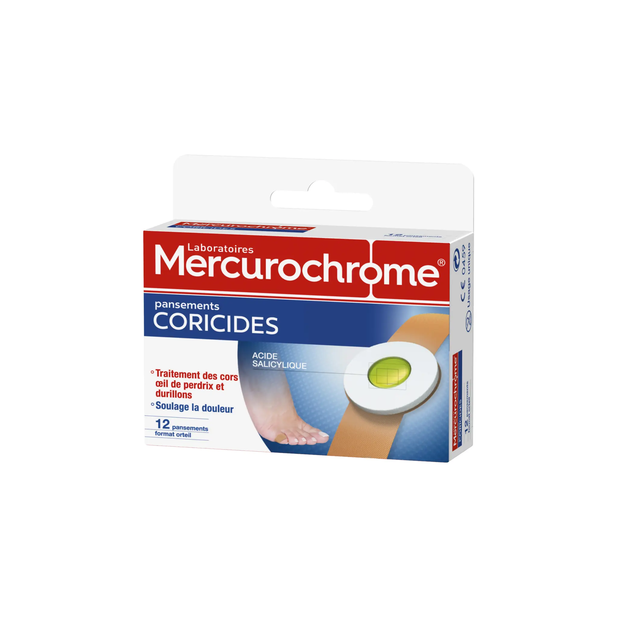 MERCUROCHROME Pansements coricides acide salicylique