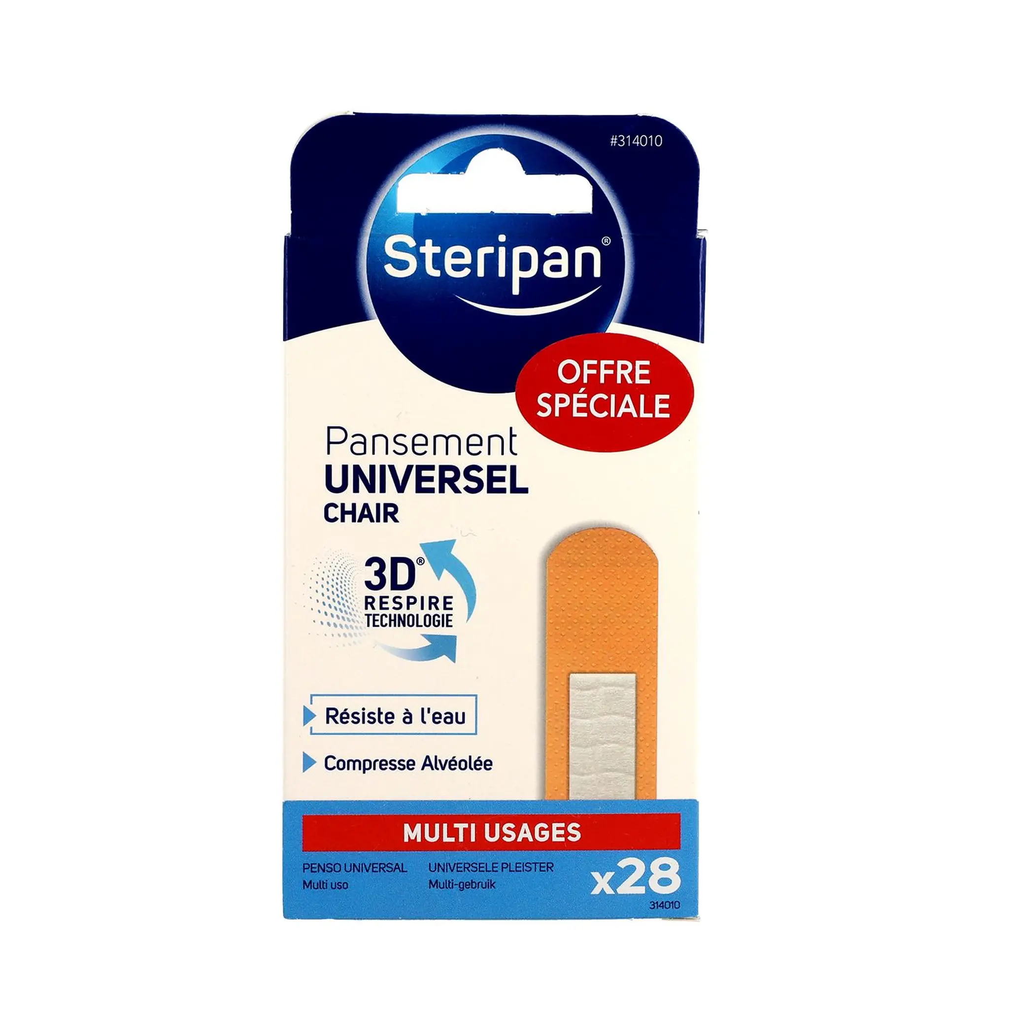 STERIPAN Pansement universel couleur chair résiste à l'eau