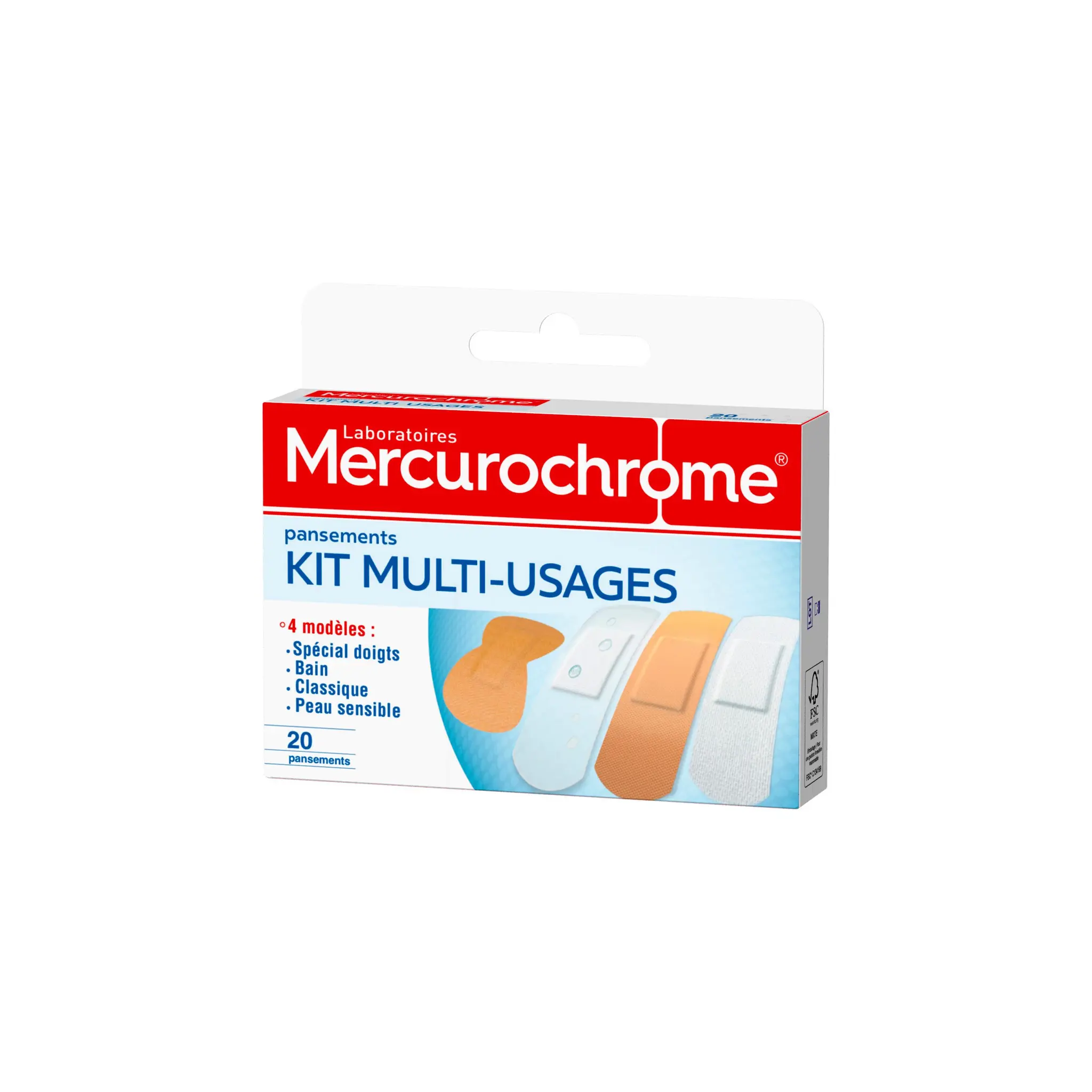 MERCUROCHROME Pansements kit multi-usages