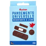 AUCHAN Pansements multi-tailles, multi-usages