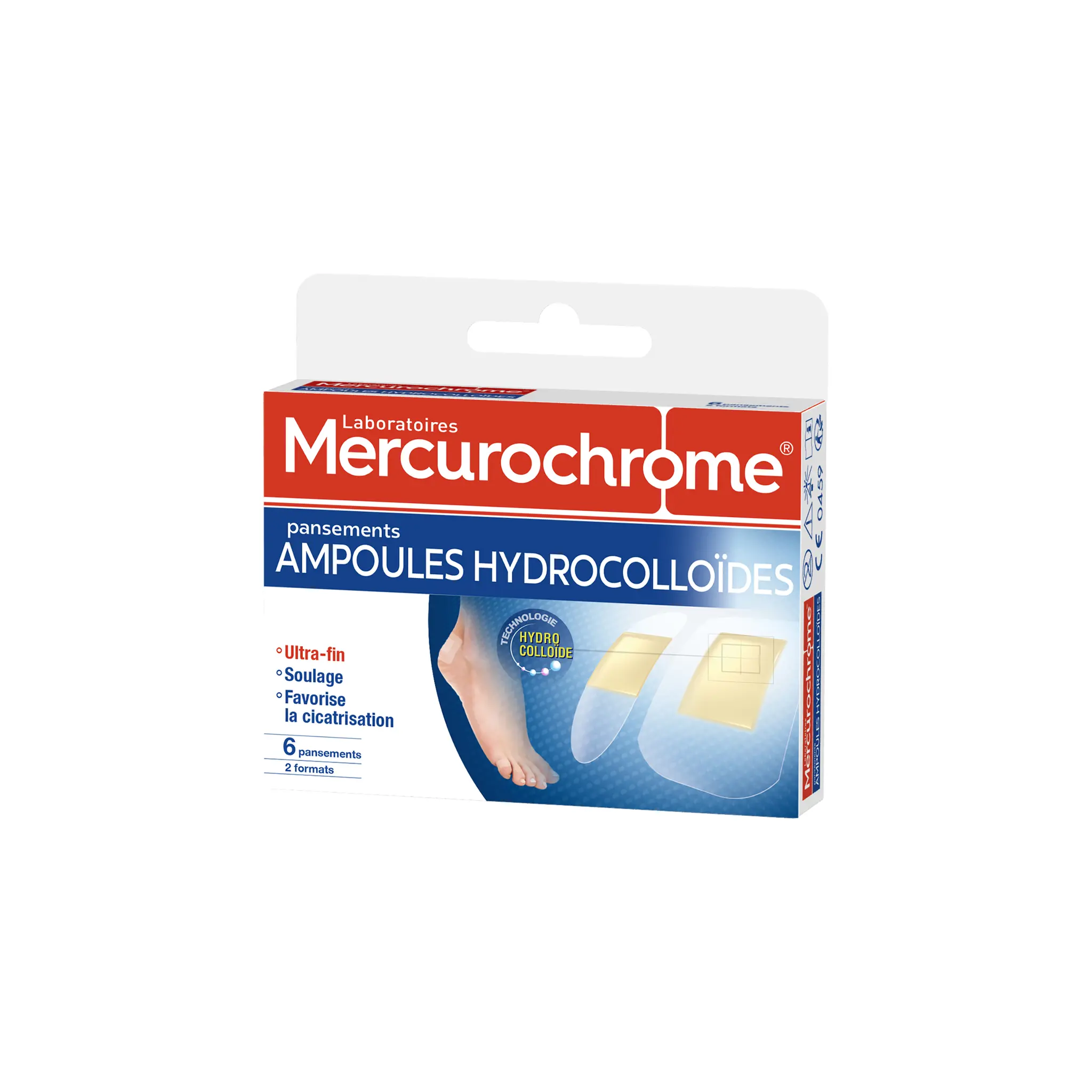 MERCUROCHROME Pansements ampoules hydrocolloïdes 2 tailles