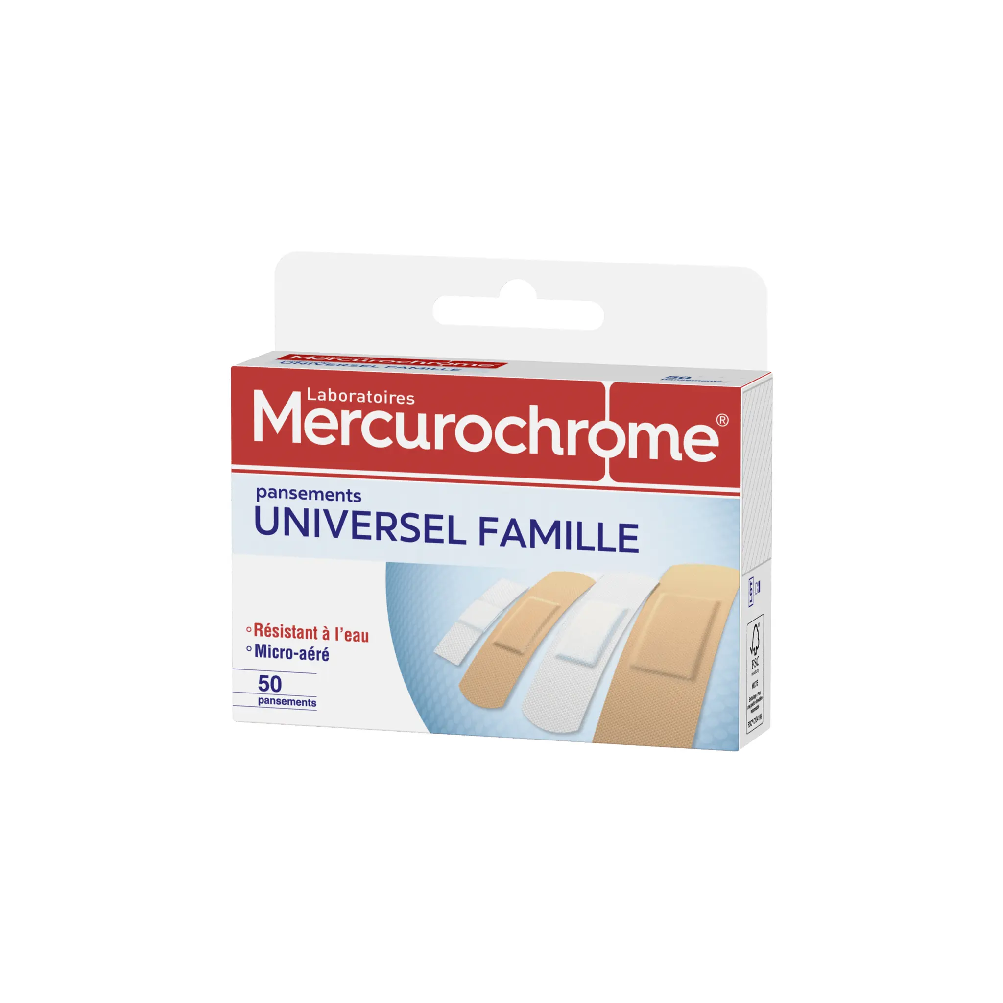 MERCUROCHROME Pansements universel pour toute la famille