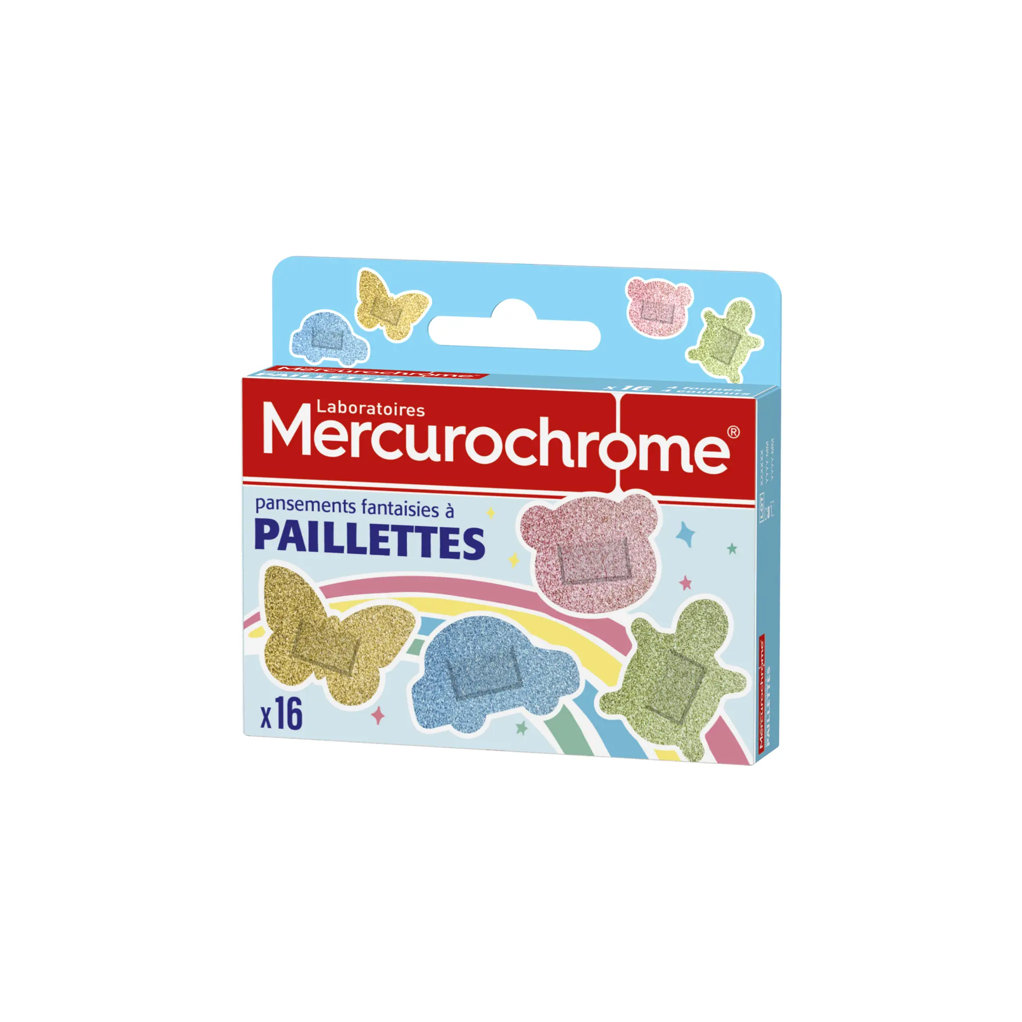 MERCUROCHROME Pansements fantaisies à paillettes