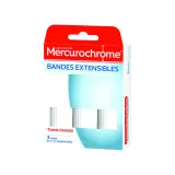 MERCUROCHROME Bandes extensibles lavables 2mx7cm