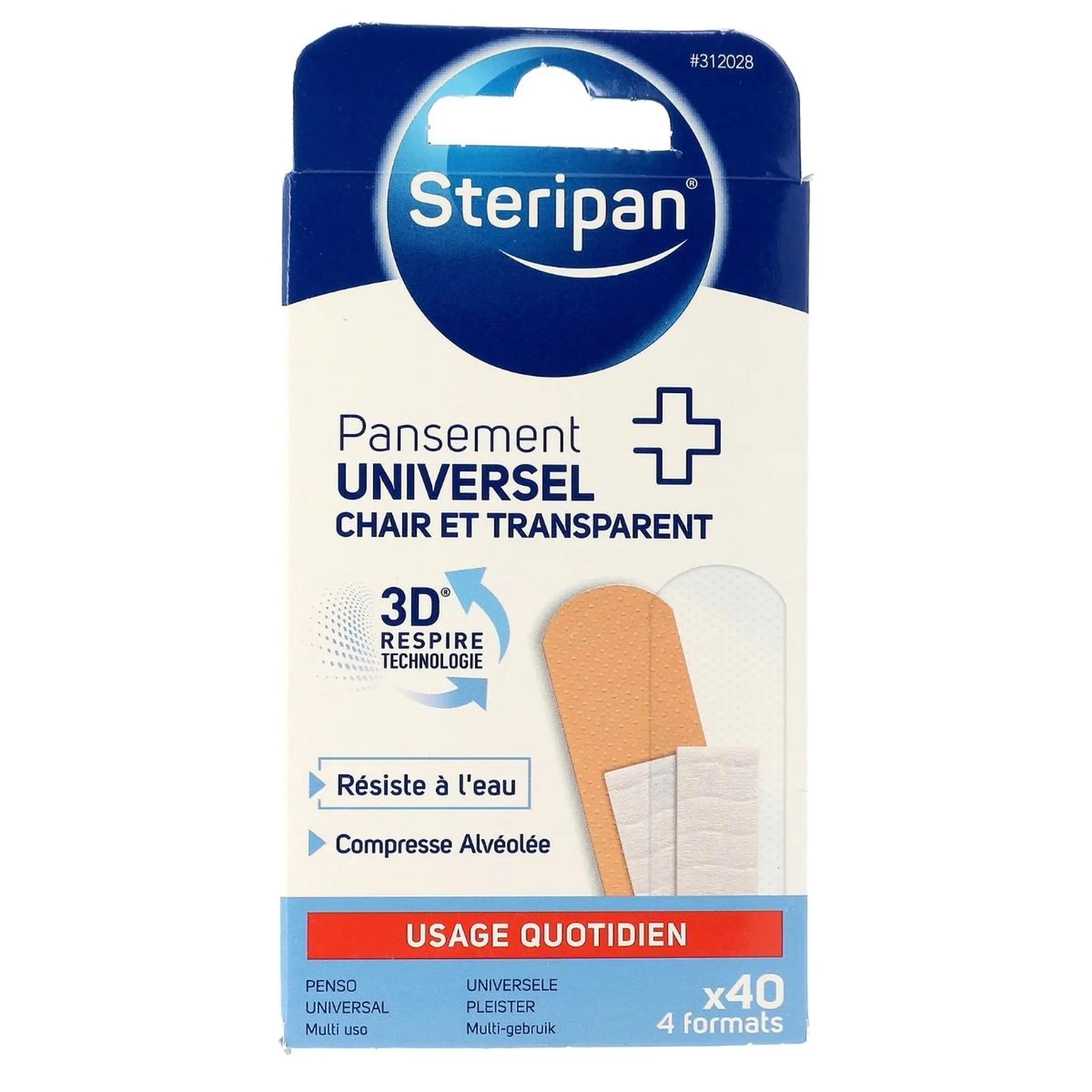 STERIPAN Pansement universel 3 formats