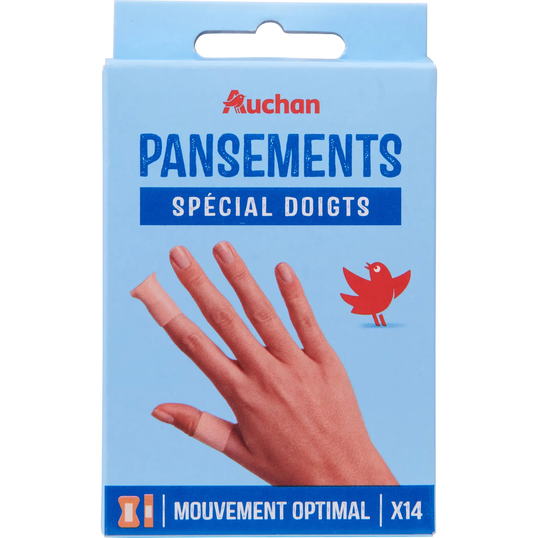 AUCHAN Pansements spécial doigts 2 modèles