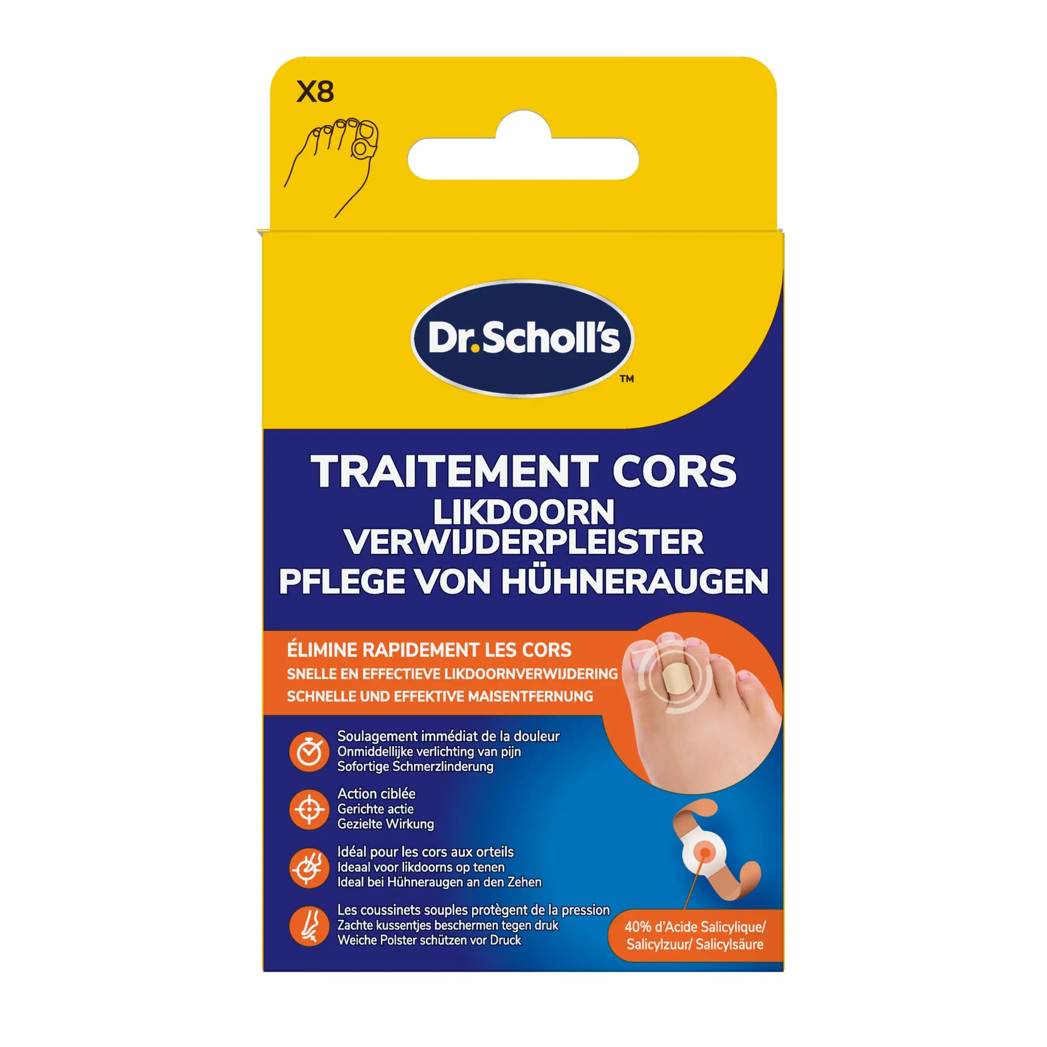 SCHOLL Pansements traitement cors coricides
