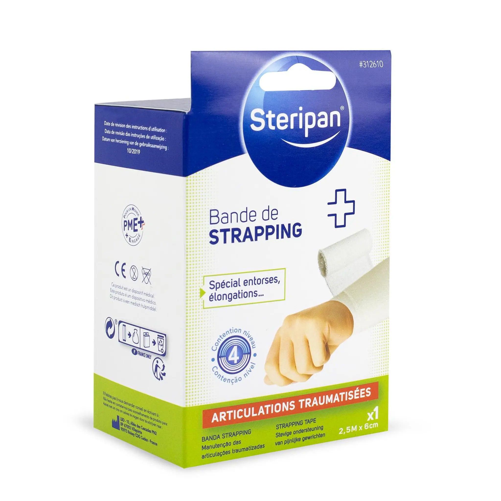 STERIPAN Bande de strapping spécial entorses, élongations