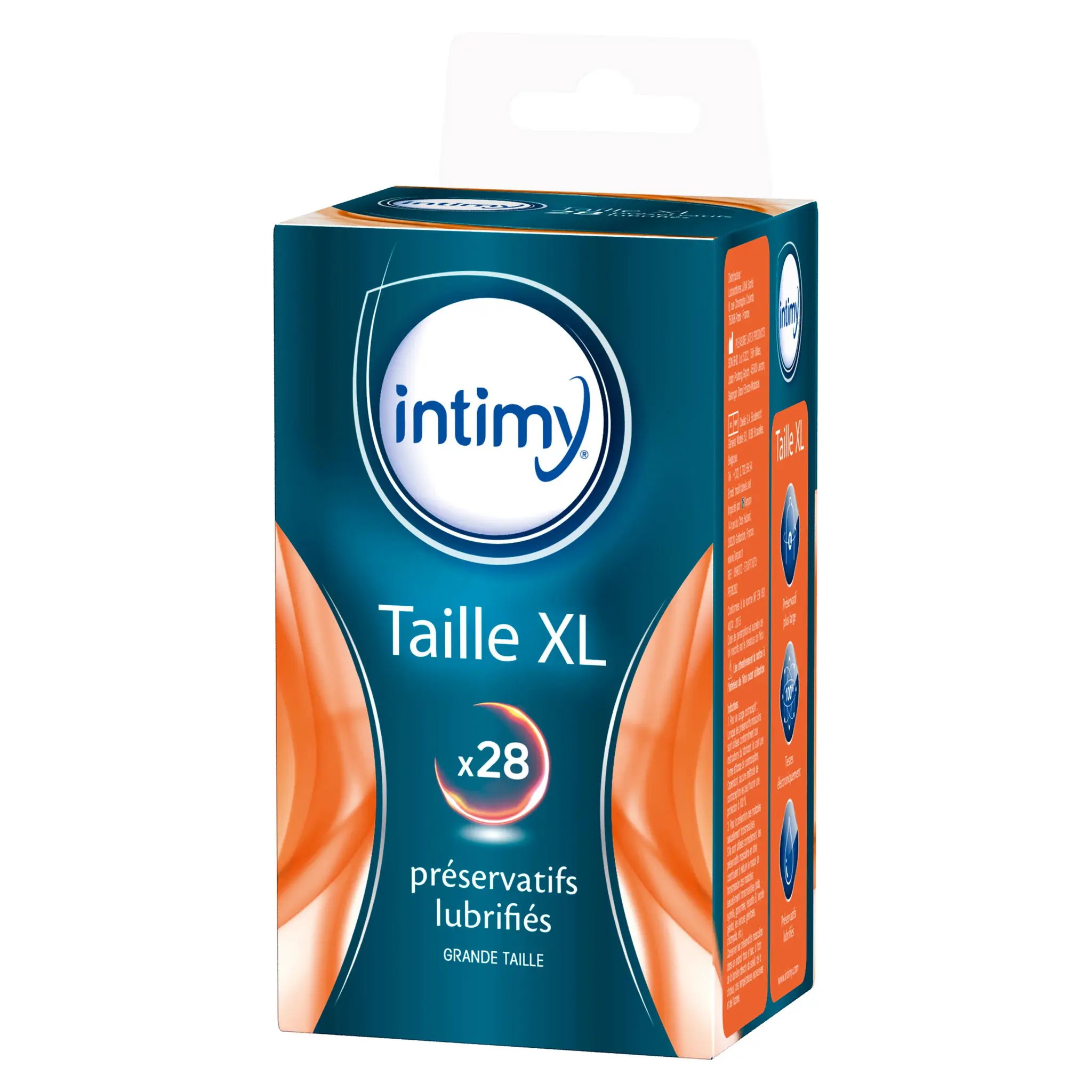 INTIMY Préservatifs lubrifiés taille XL x28