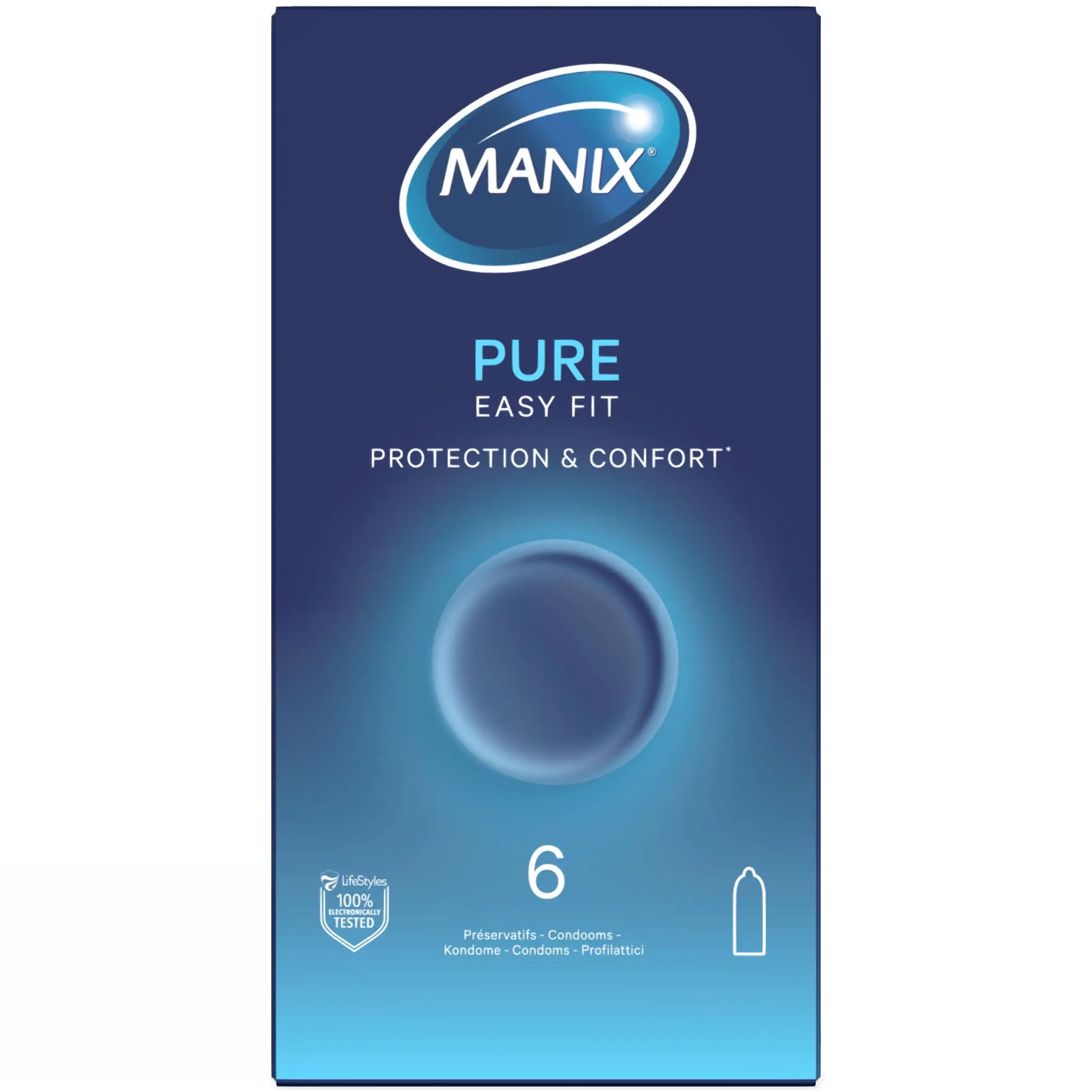 MANIX Pure Préservatifs protection et confort