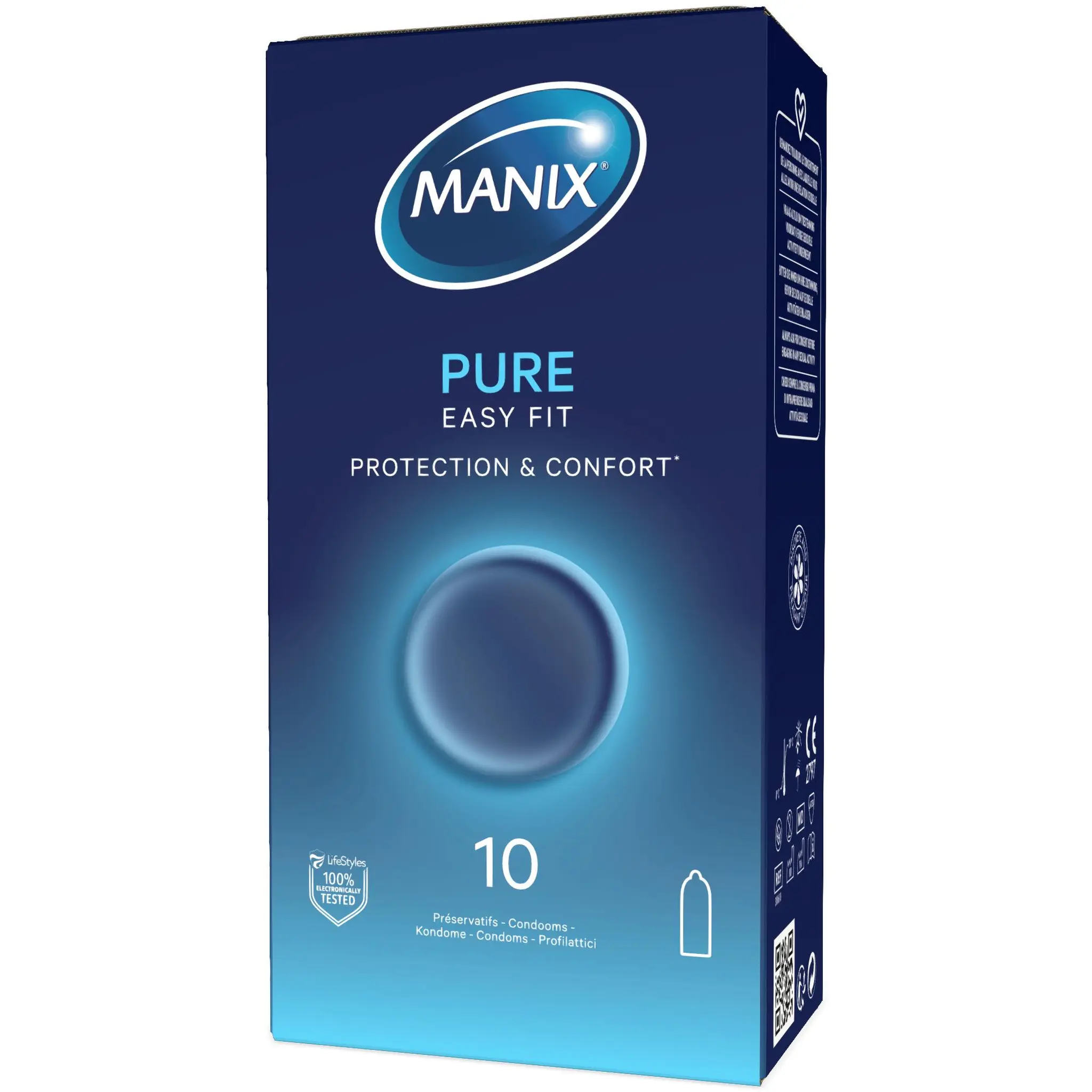 MANIX Pure préservatifs easy fit