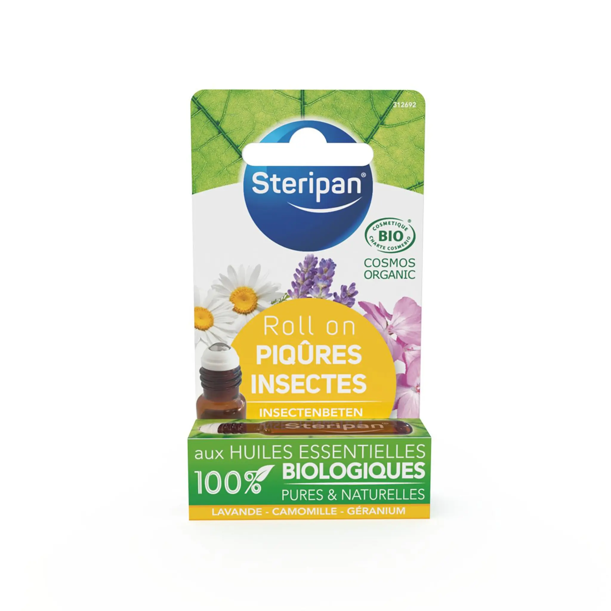 STERIPAN Roll on piqûres insectes aux huiles essentielles bio