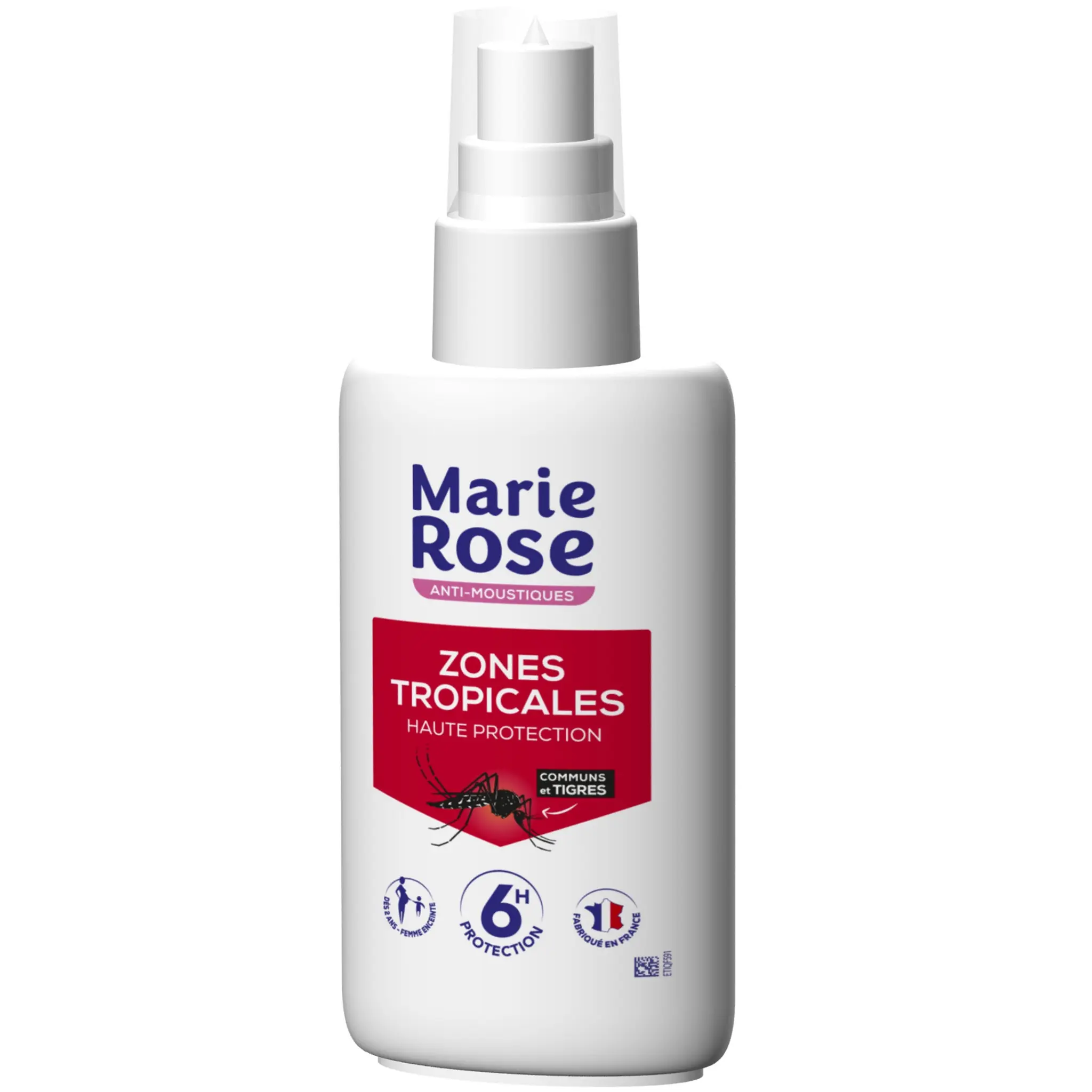 MARIE ROSE Spray répulsif anti-moustiques icaridine protection 6h