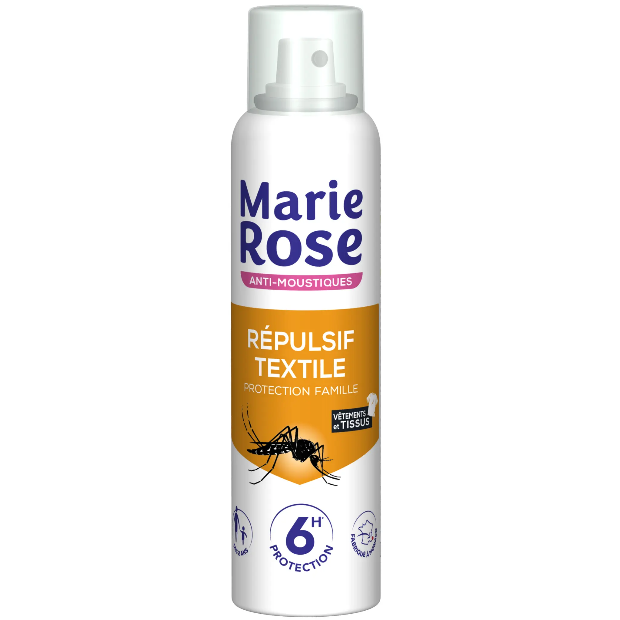 MARIE ROSE Spray anti-moustiques répulsif textile 6h