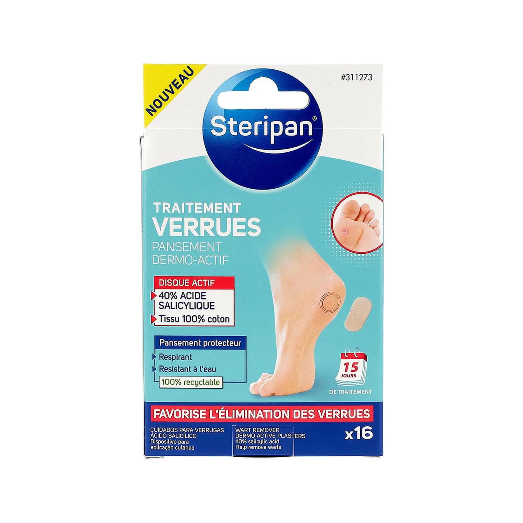 STERIPAN Traitement verrues pansement dermo-actif