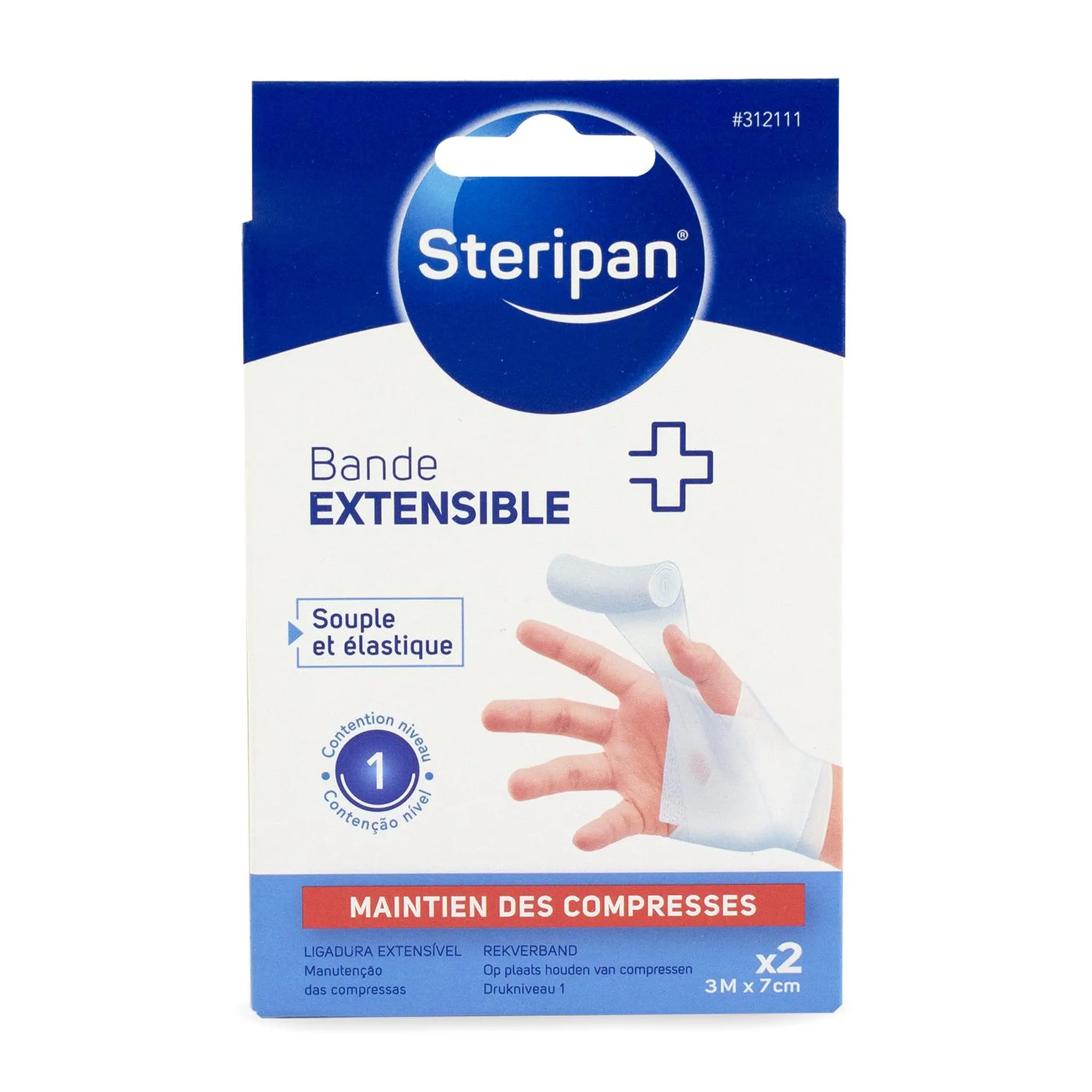 STERIPAN Bande extensible 3mx7cm
