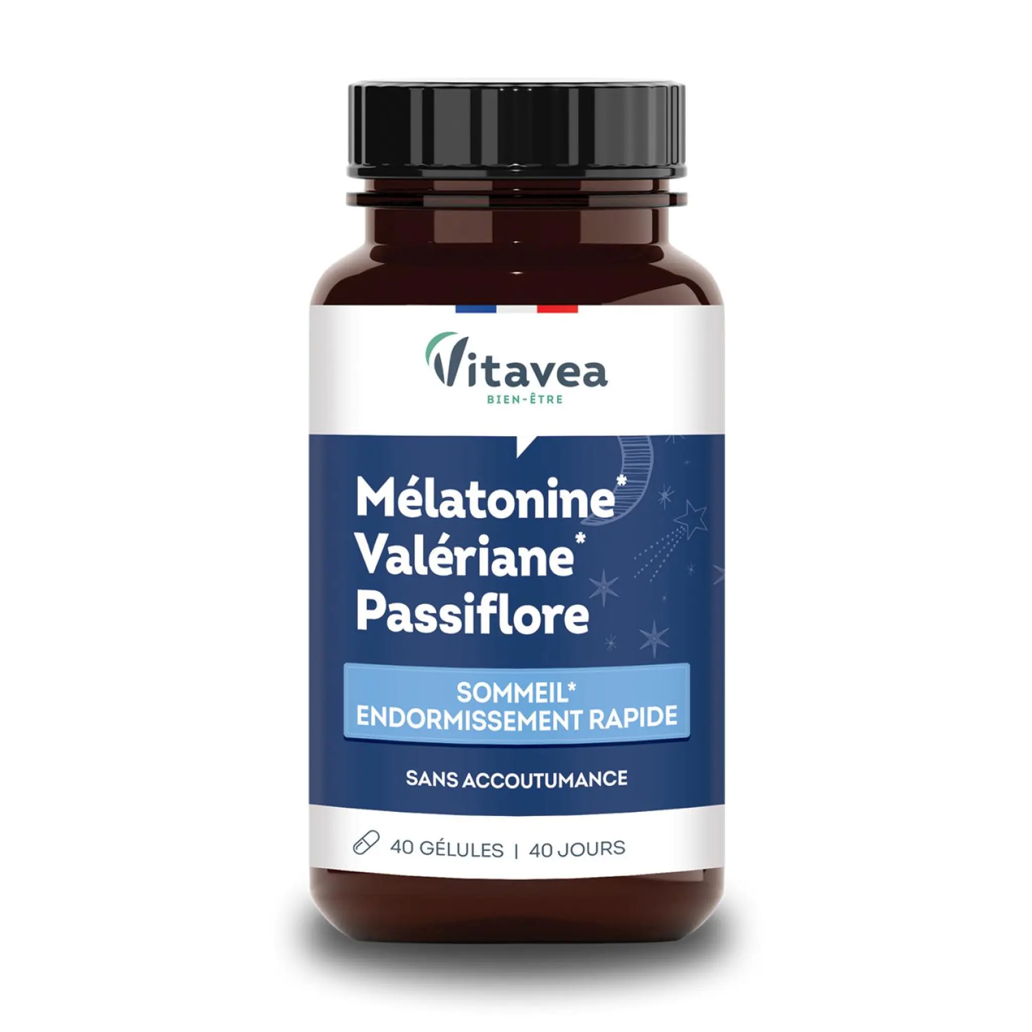VITARMONYL Complément alimentaire sommeil et endormissement rapide mélatonine valériane et passiflore