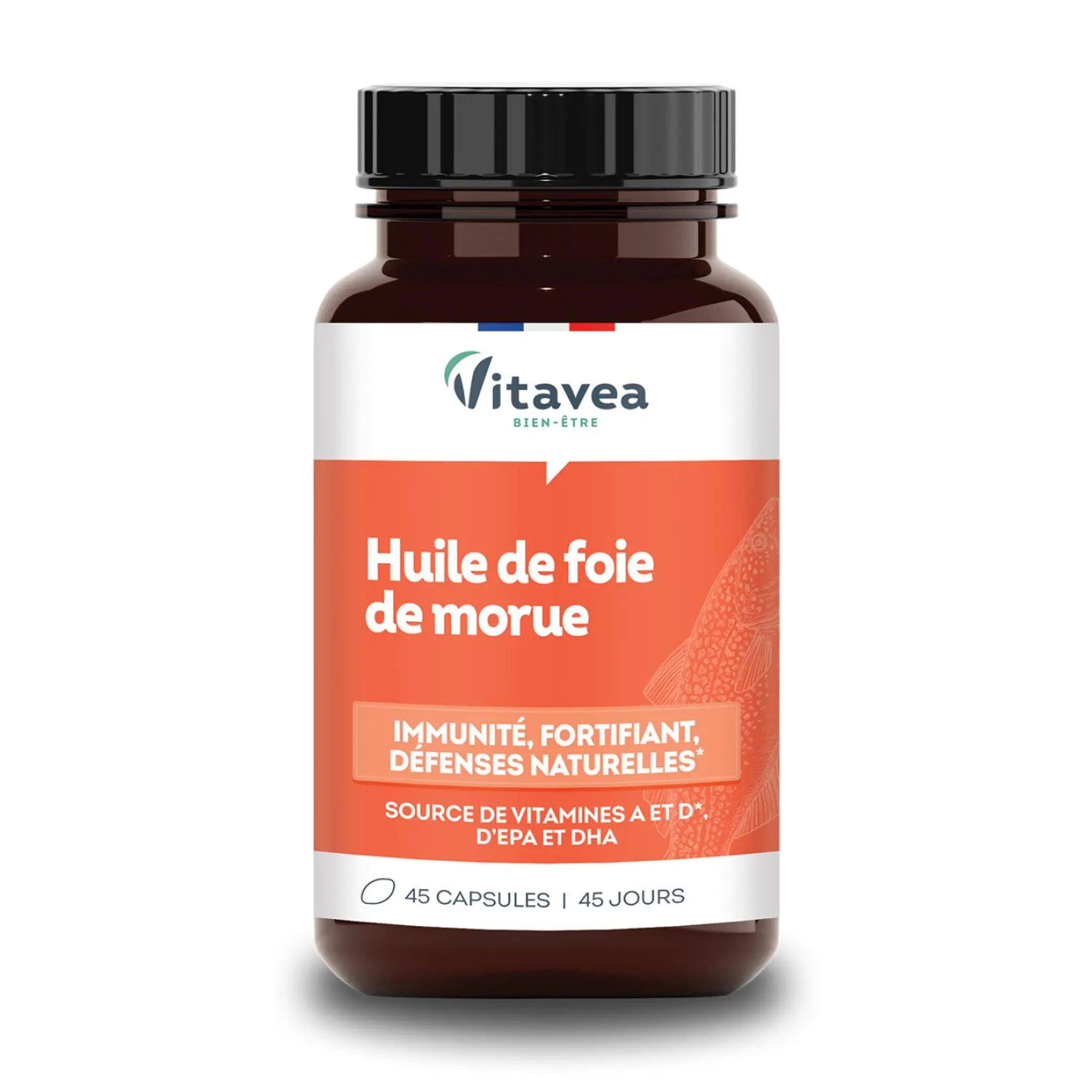 VITAVEA Complément alimentaire huile de foie de morue