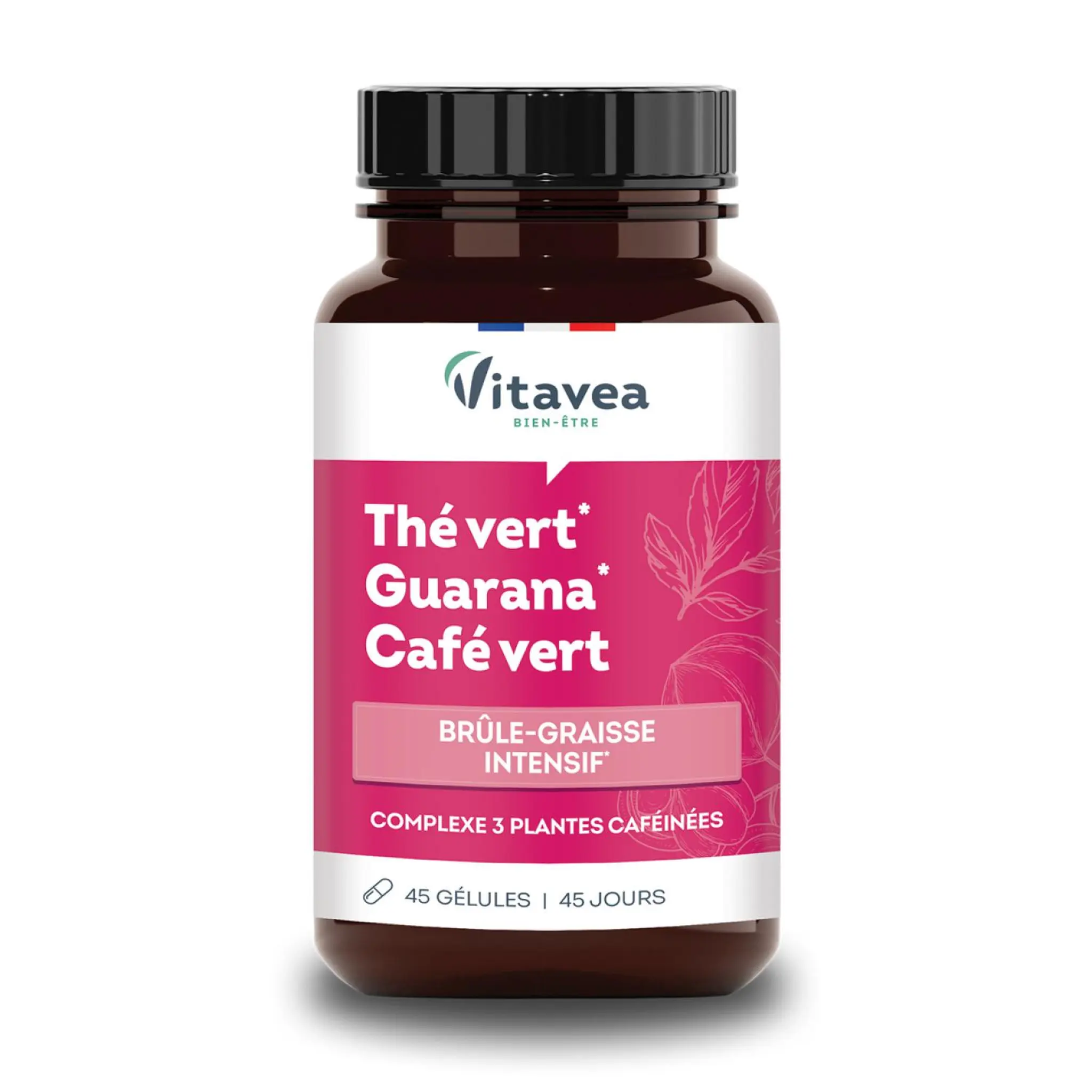 VITARMONYL Complément alimentaire Thé vert Guarana et Café vert brûle graisse intensif