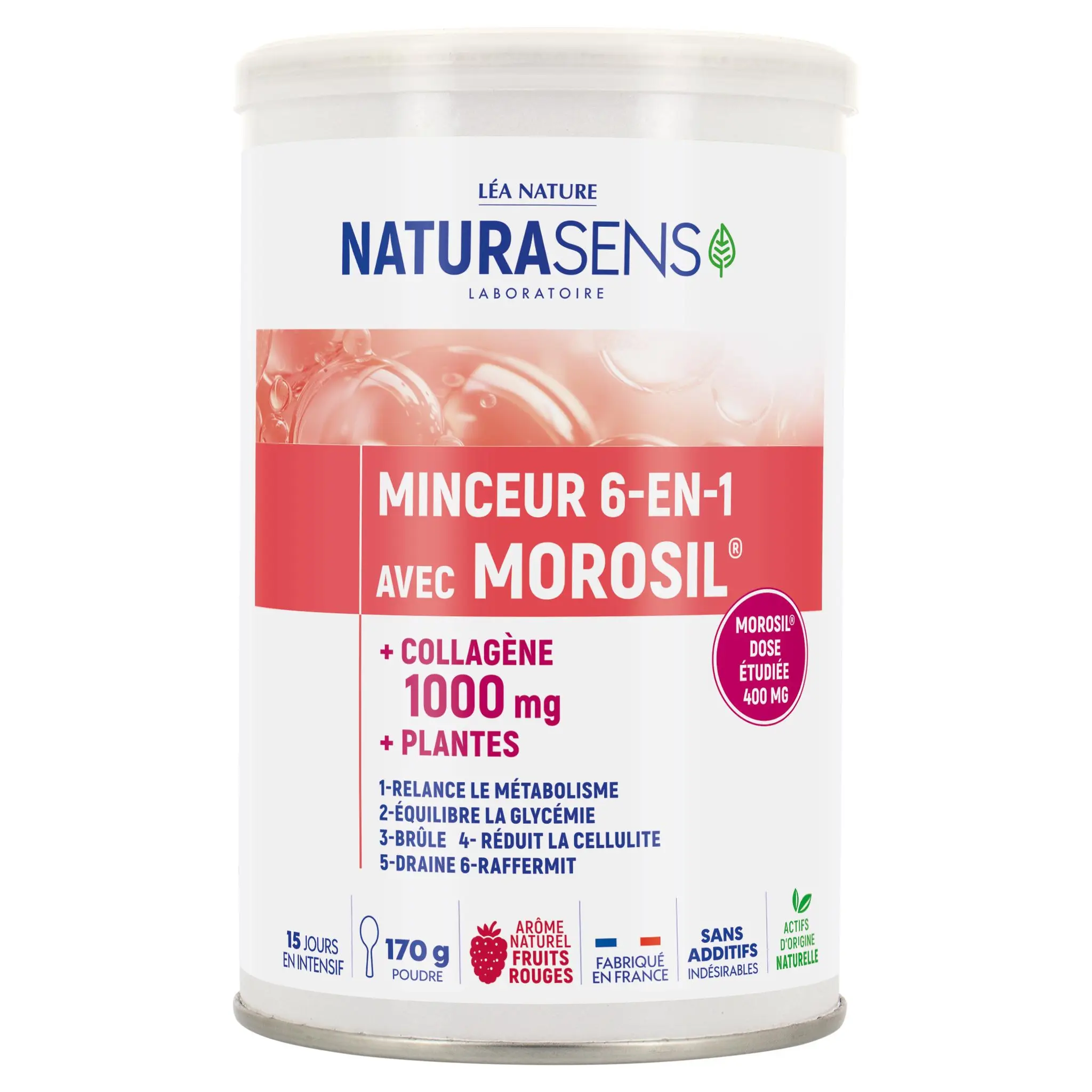 NATURASENS Complément alimentaire minceur 6 en 1 avec Morosil et collagène