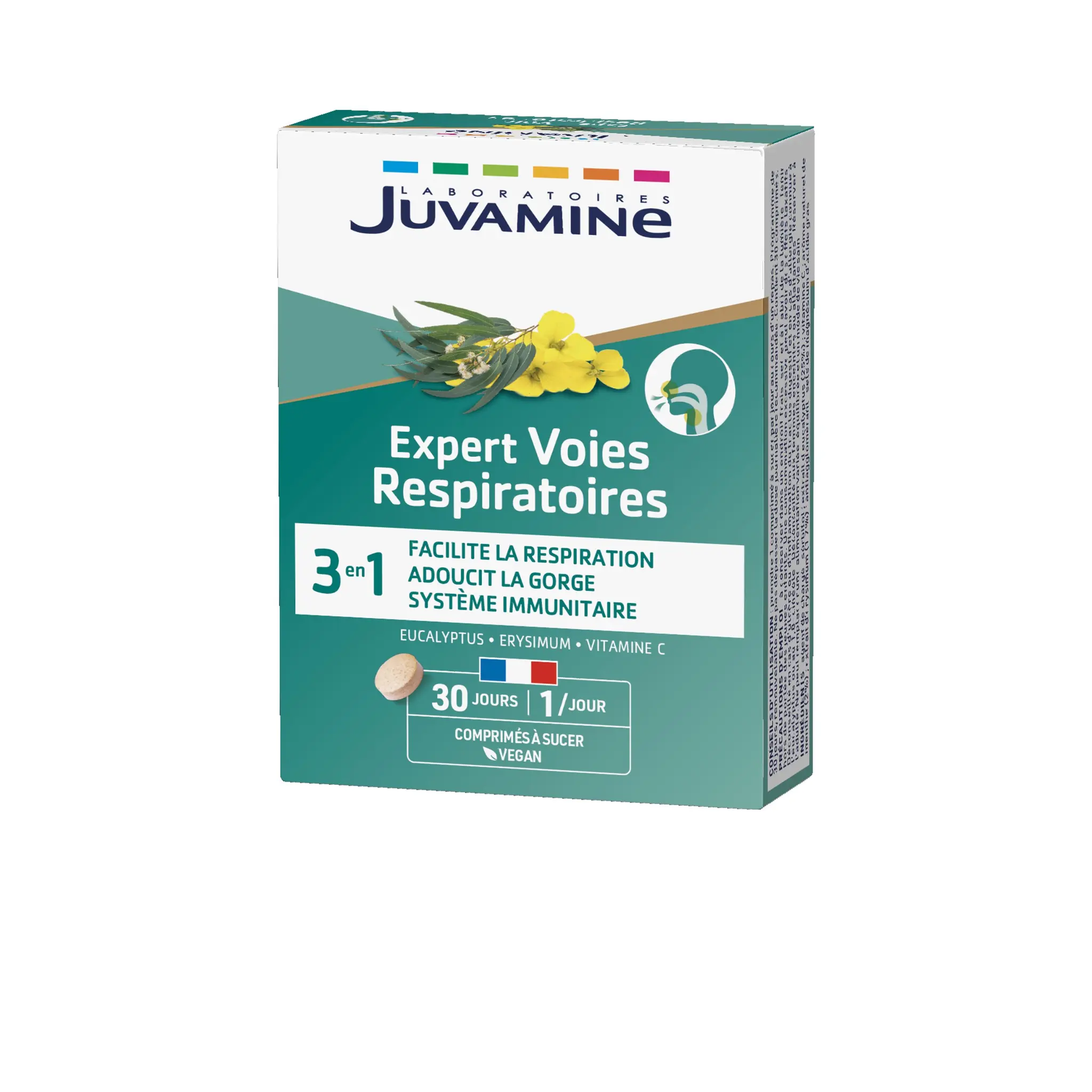 JUVAMINE Complément alimentaire voies respiratoires erysimum eucalyptus vitamine c