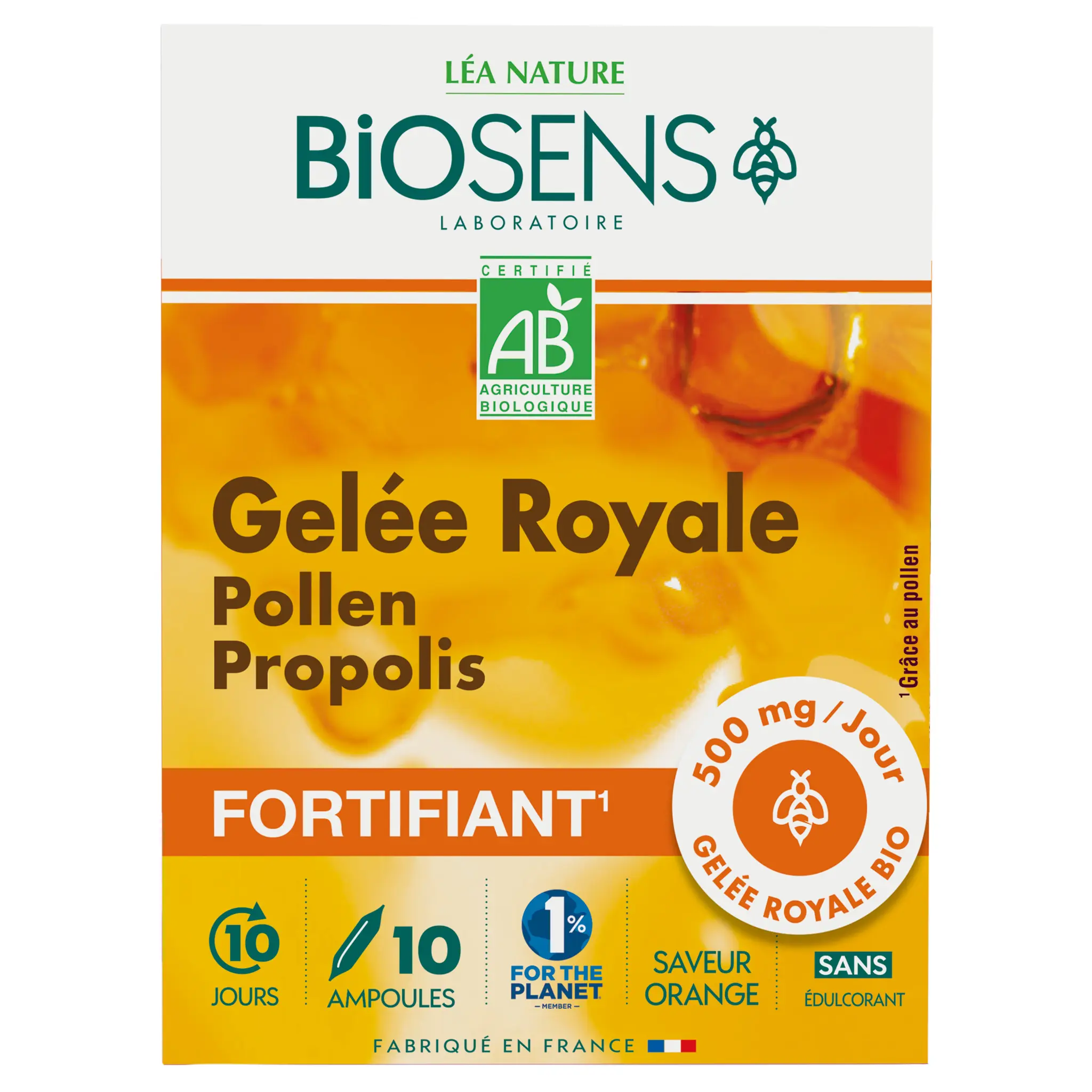 BIOSENS Ampoules gelée royales bio pollen propolis fortifiant