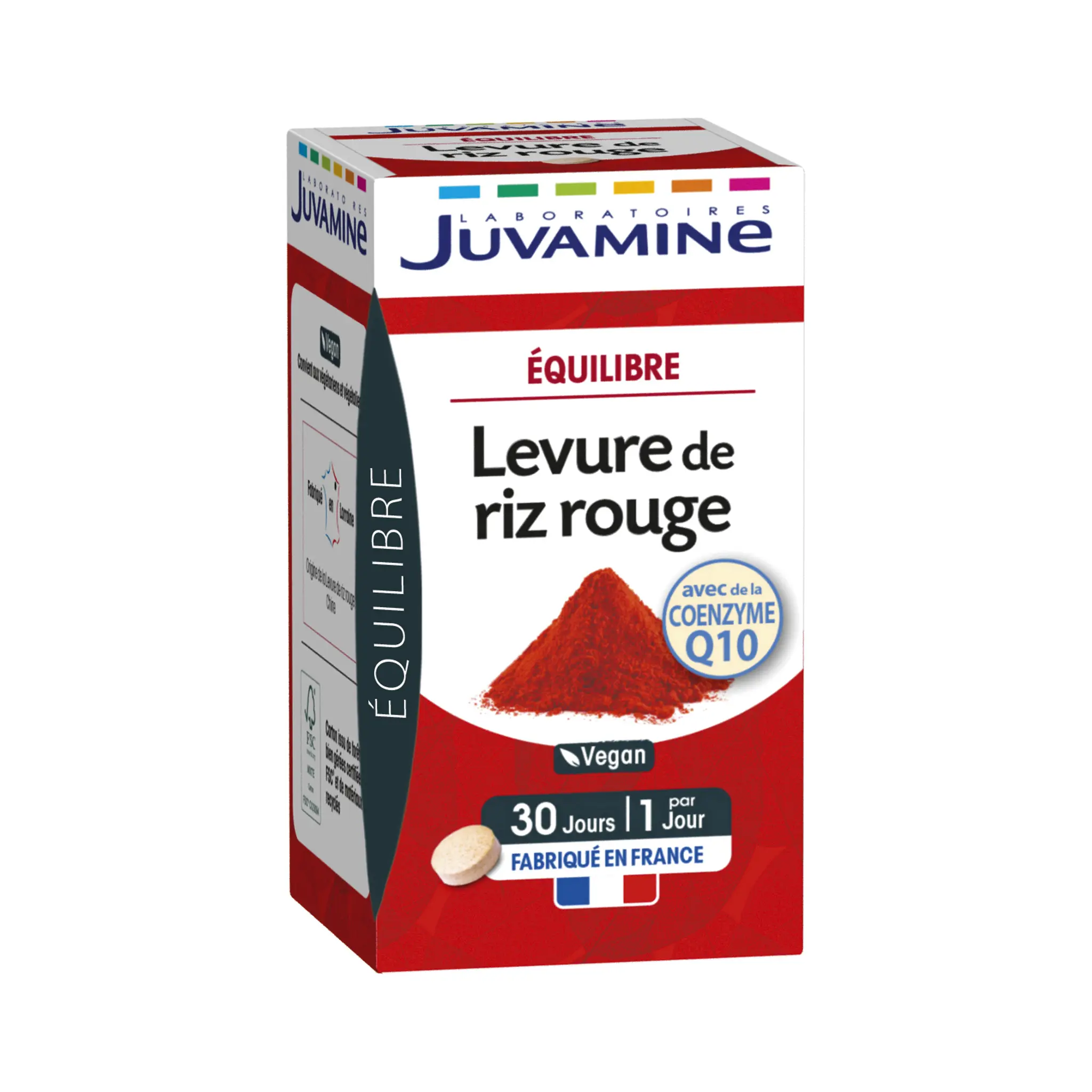 JUVAMINE Levure de riz rouge équilibre avec de la coenzyme Q10