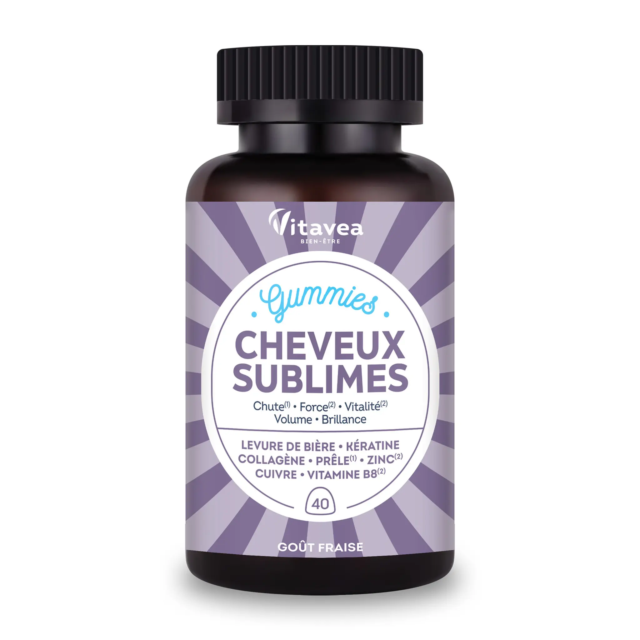 VITAVEA Gummies cheveux sublimes goût fraise