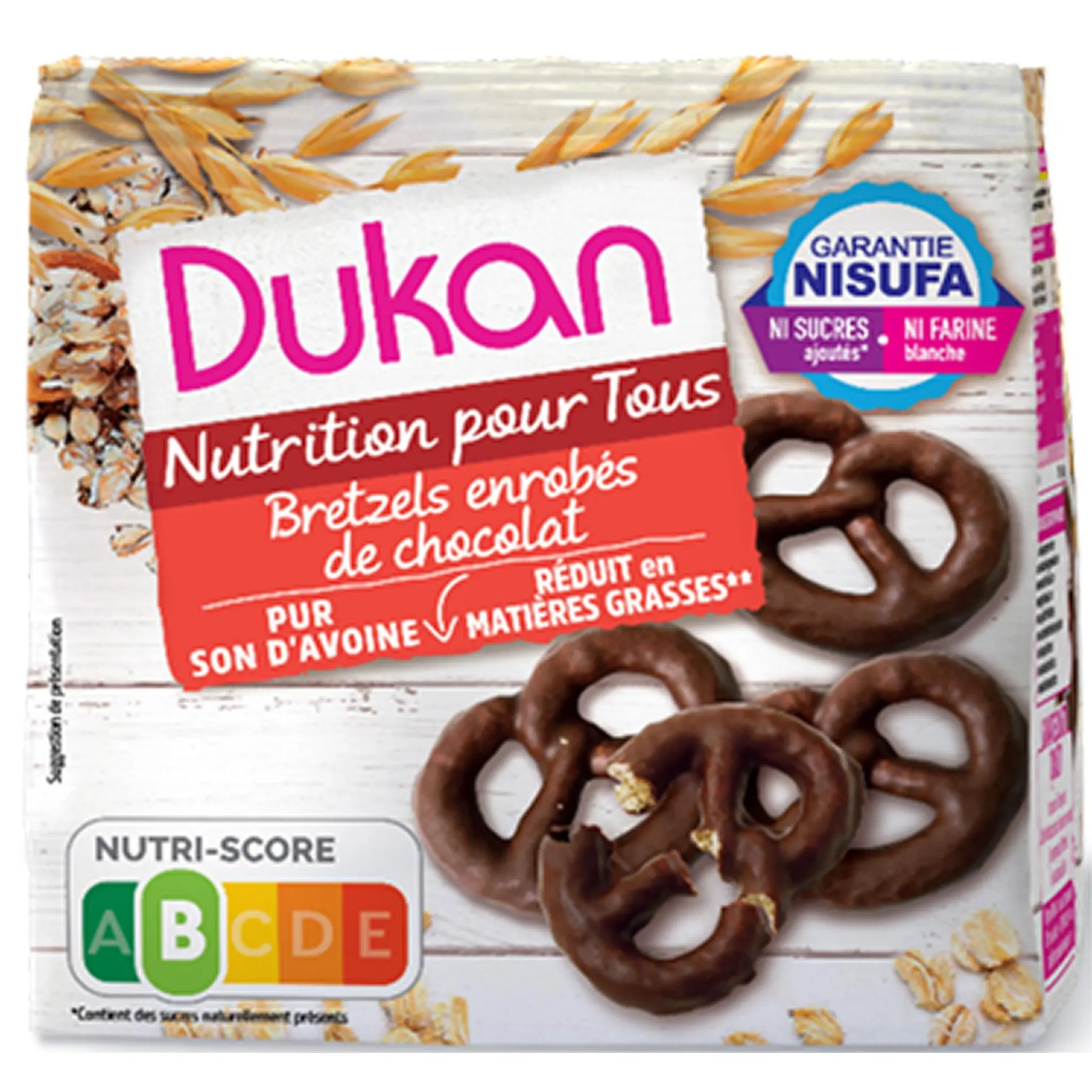 DUKAN Bretzels enrobés de chocolat au lait