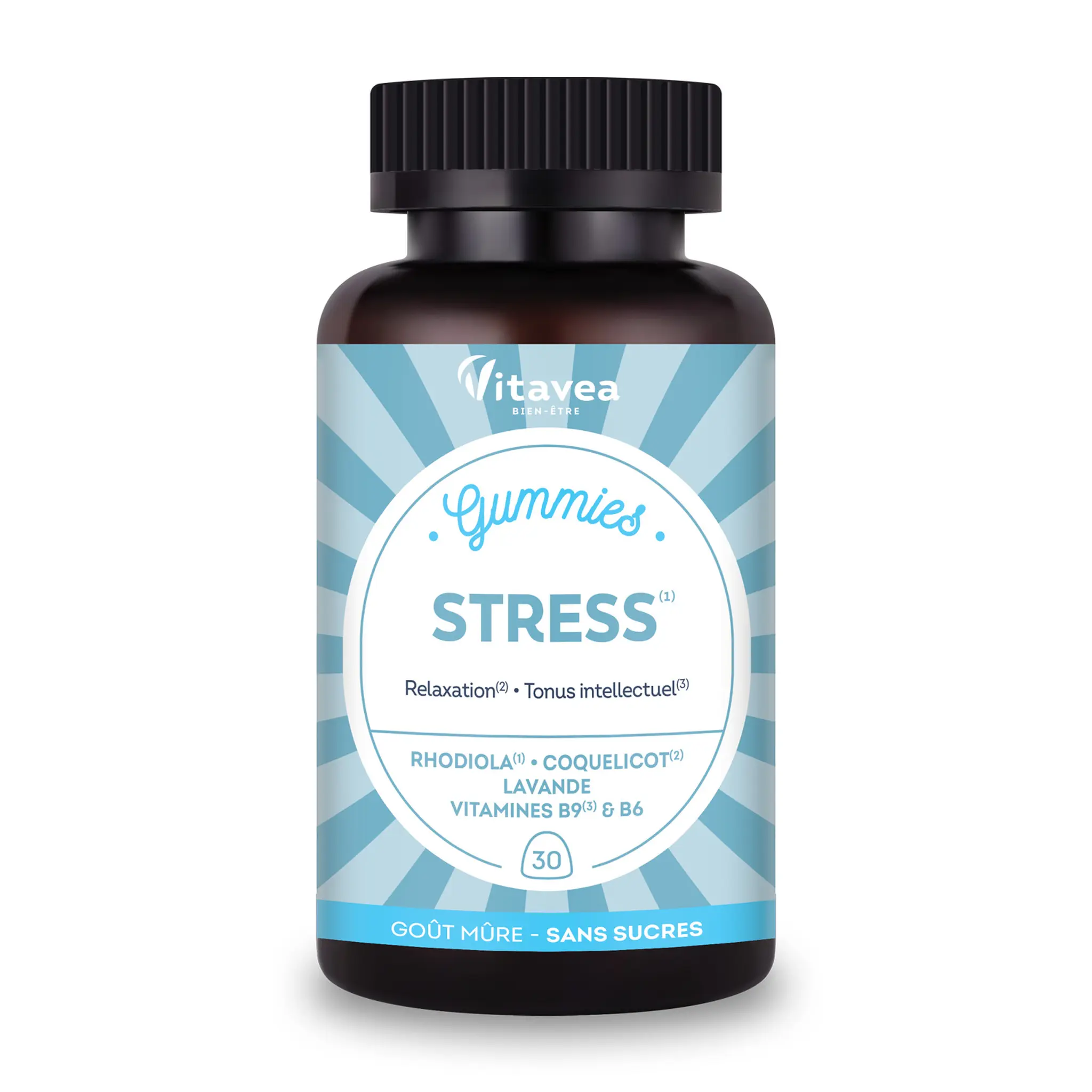 VITAVEA Complément Protect Stress relaxation goût mûre sans sucre