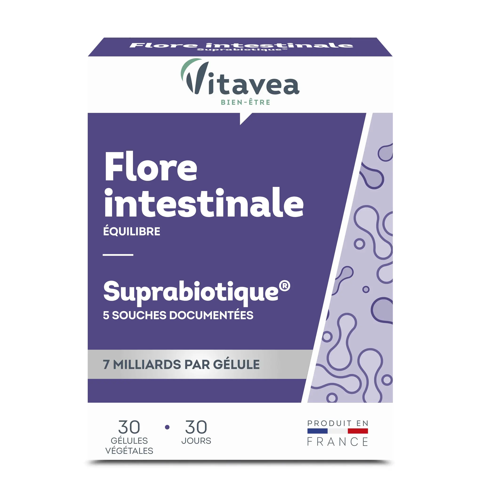 VITAVEA Gélules végétales flore intestinale suprabiotique 7 milliards