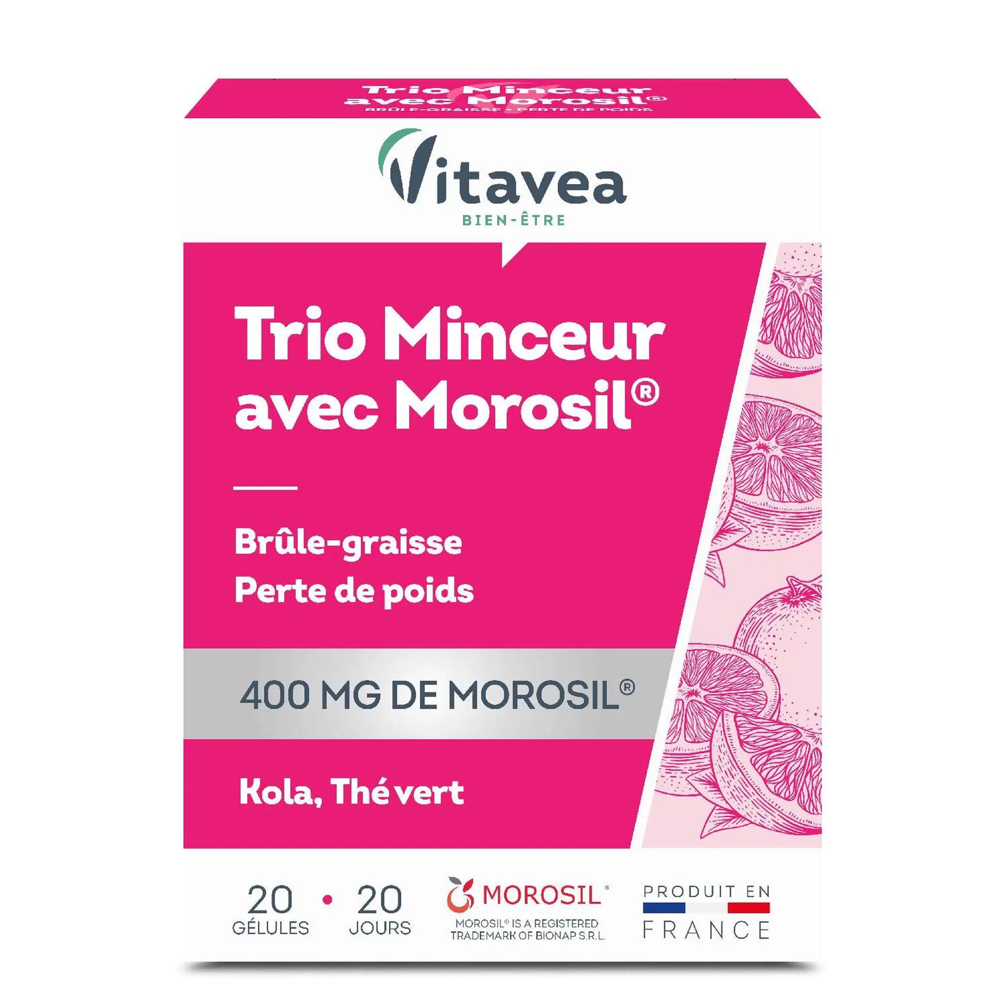 VITARMONYL Compléments alimentaires trio minceur brûle graisse et perte de poids avec Morosil 400mg