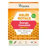 VITAVEA Gelée royale énergie immunité au miel ginseng acérola bio