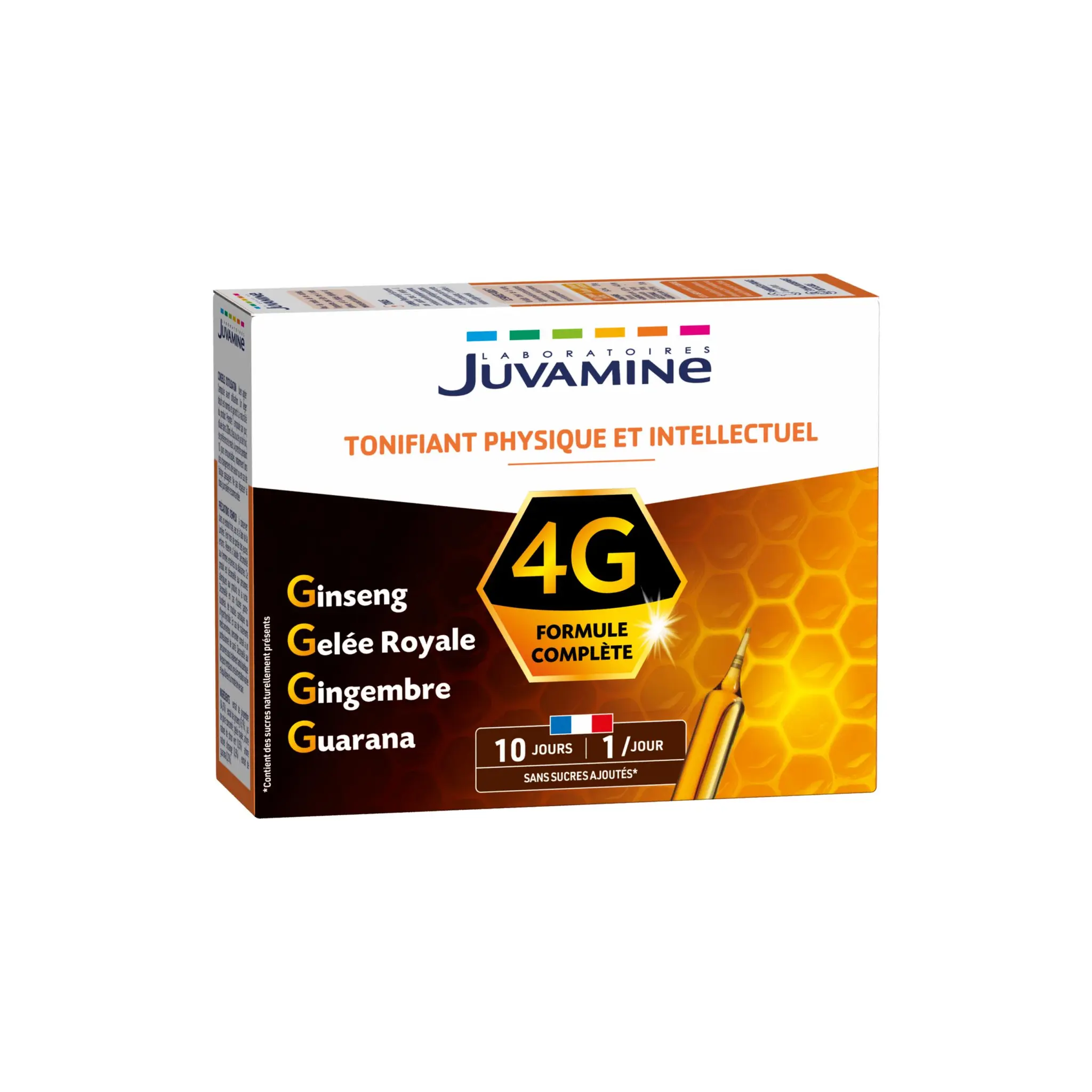 JUVAMINE Tonifiant physique et intellectuel formule 4G en ampoule