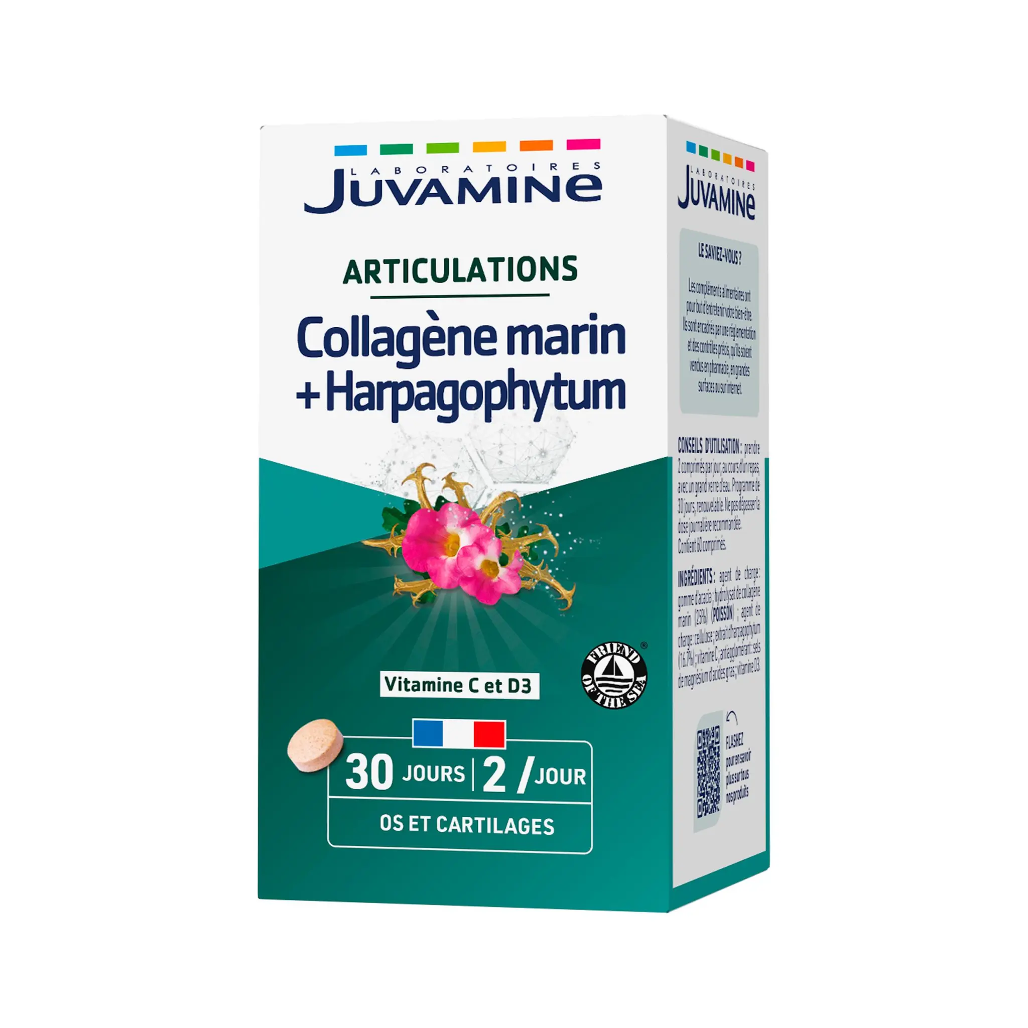 JUVAMINE Complément alimentaire Collagène marin et Harpagophytum