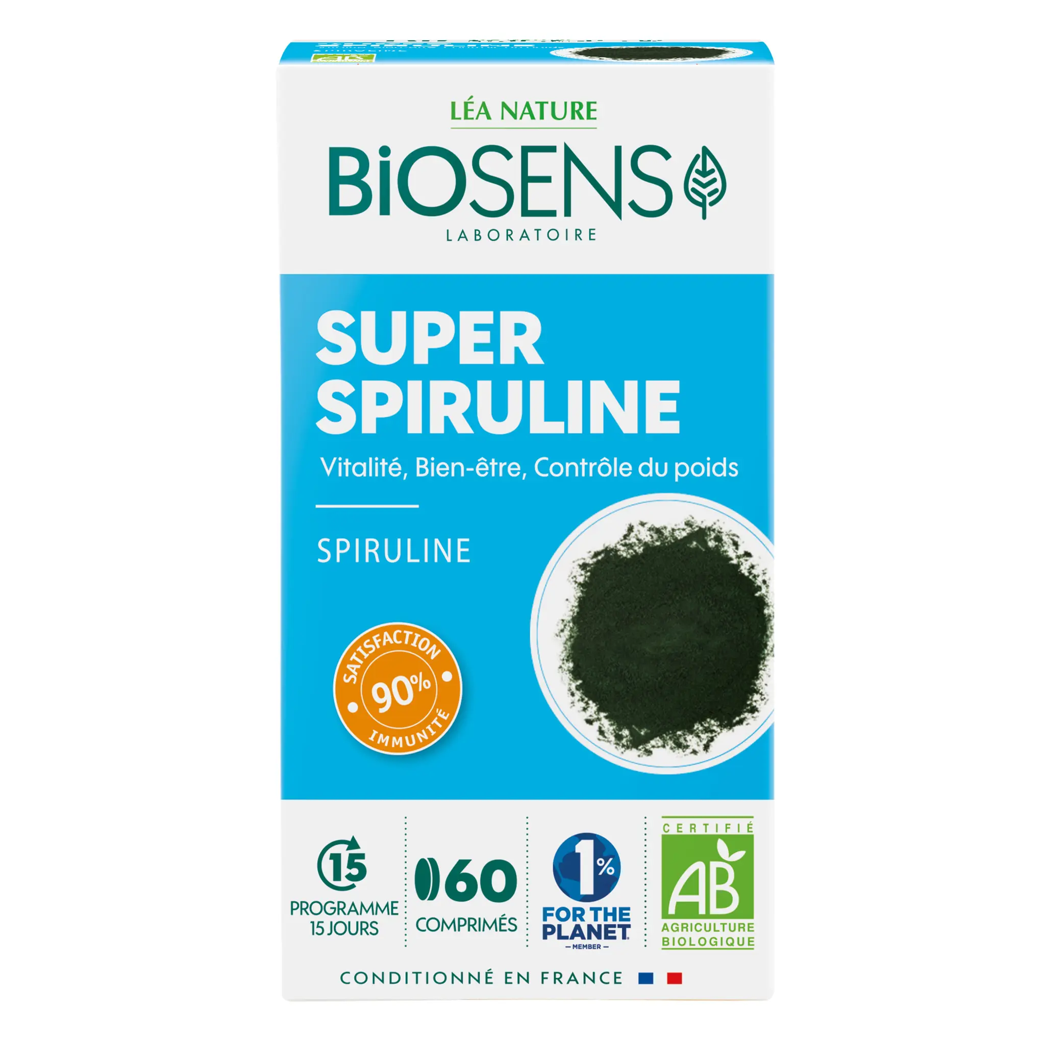 BIOSENS Comprimés Super spiruline Vitalité bio