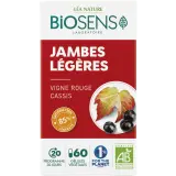 BIOSENS Complément alimentaire bio jambes légères vigne rouge et cassis