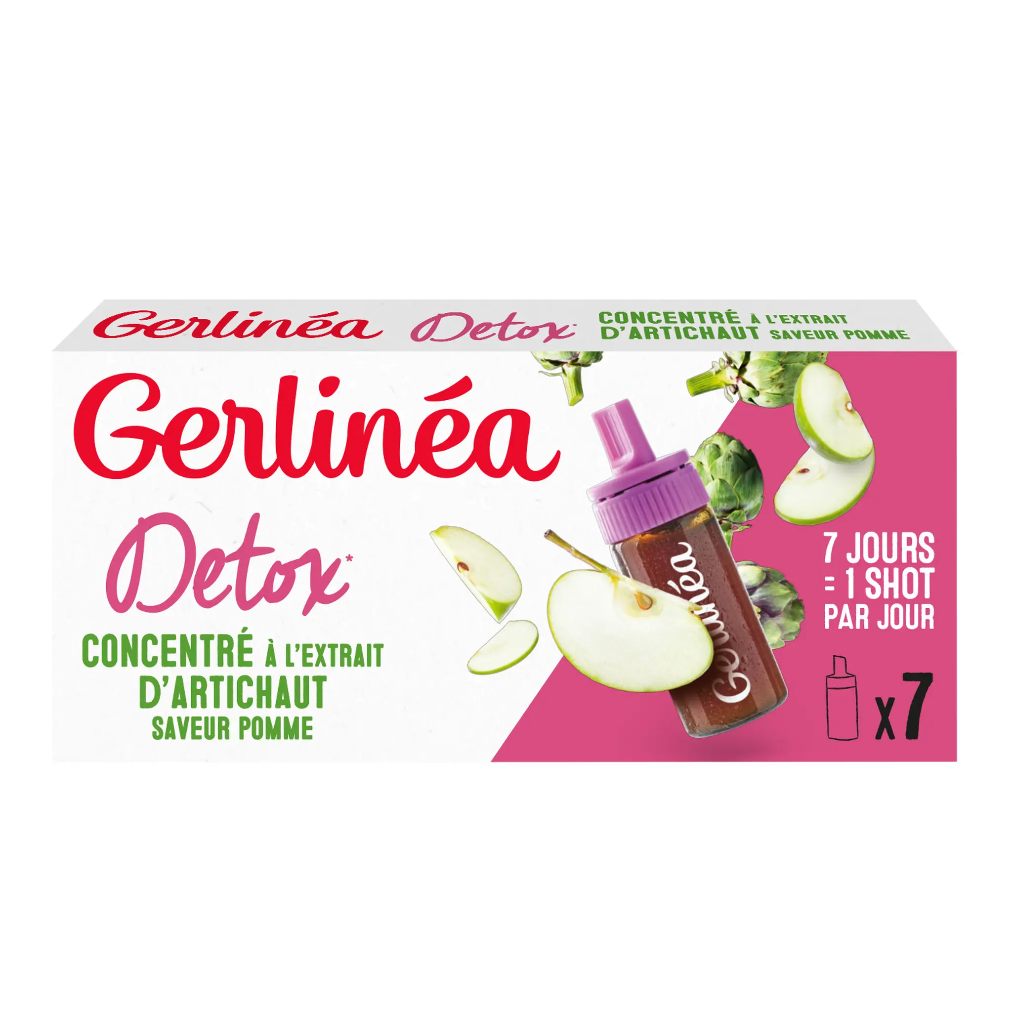 GERLINEA Détox et contrôle de poids concentré à l'extrait d'artichaut saveur pomme