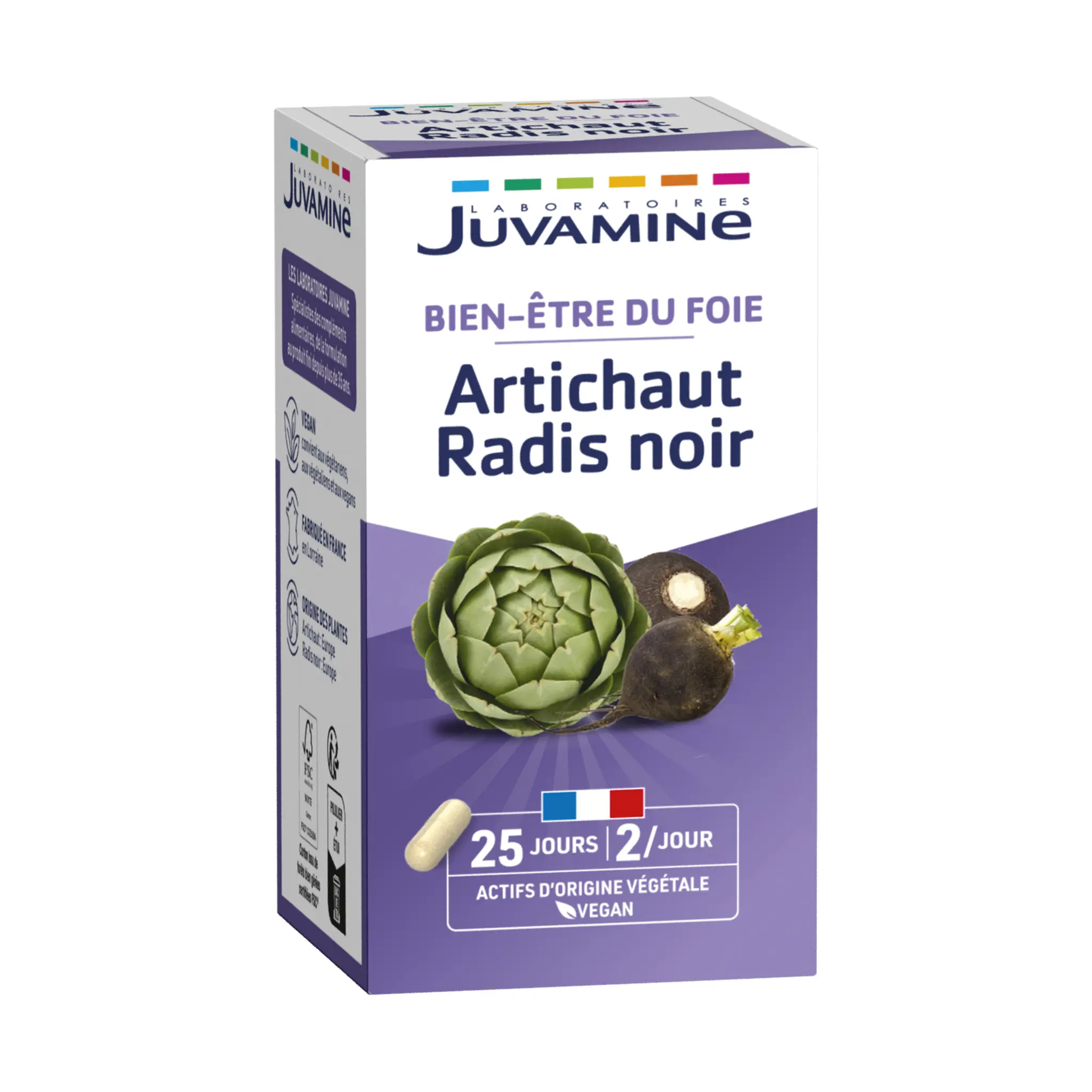 JUVAMINE Bien-être du foie artichaut radis noir vegan