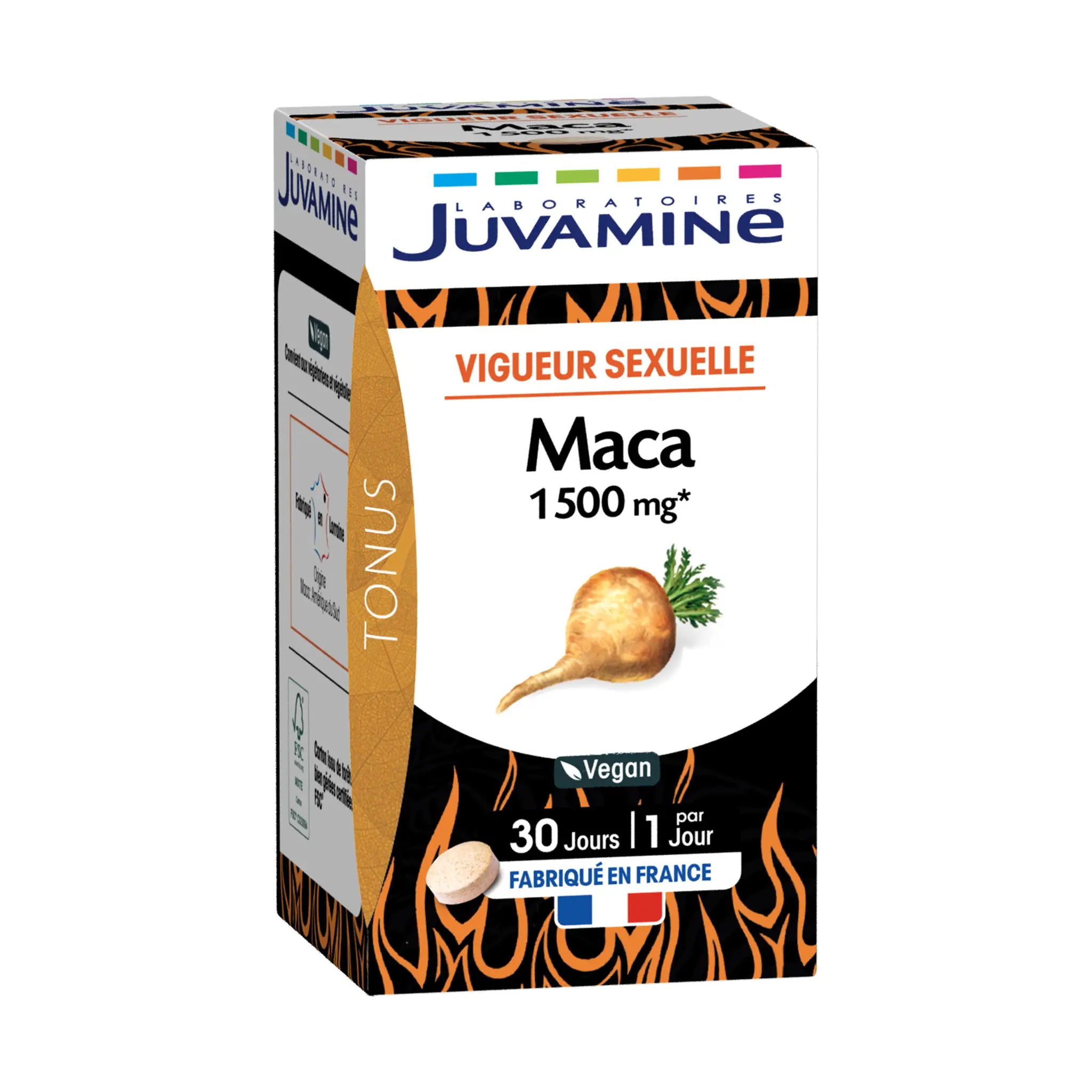JUVAMINE Maca 1500mg vigueur sexuelle en comprimés