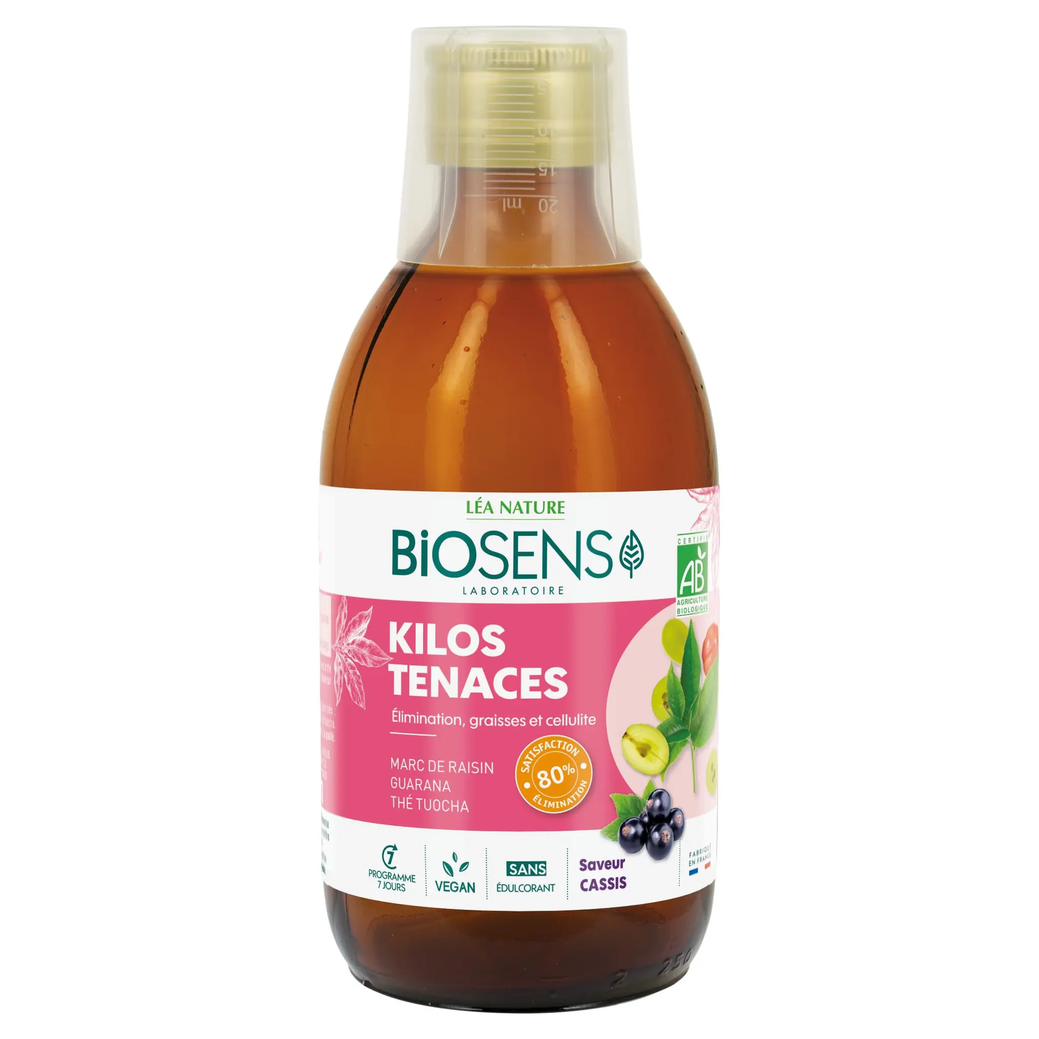 BIOSENS Cocktail kilos tenaces saveur cassis bio