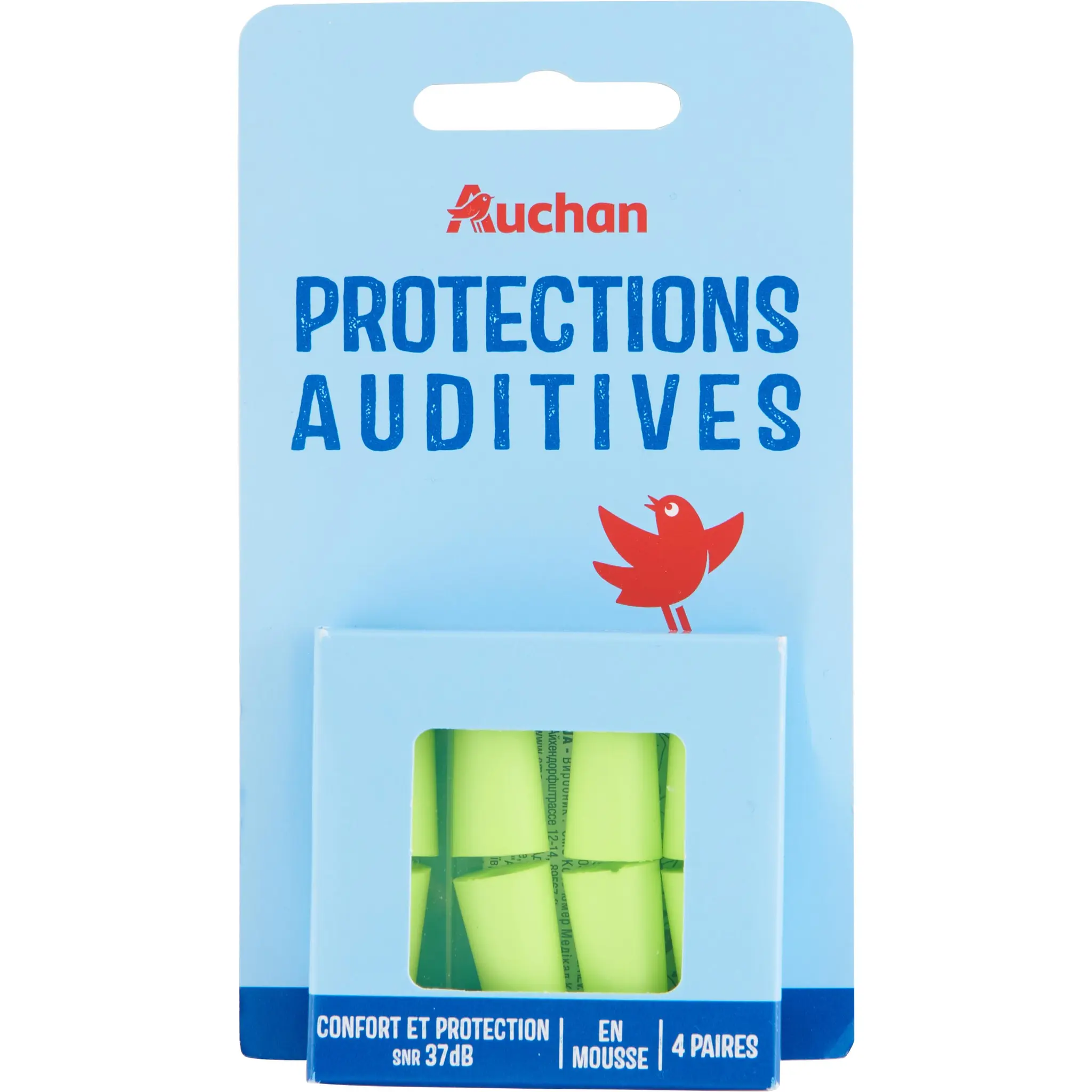 AUCHAN Protections auditives en mousse