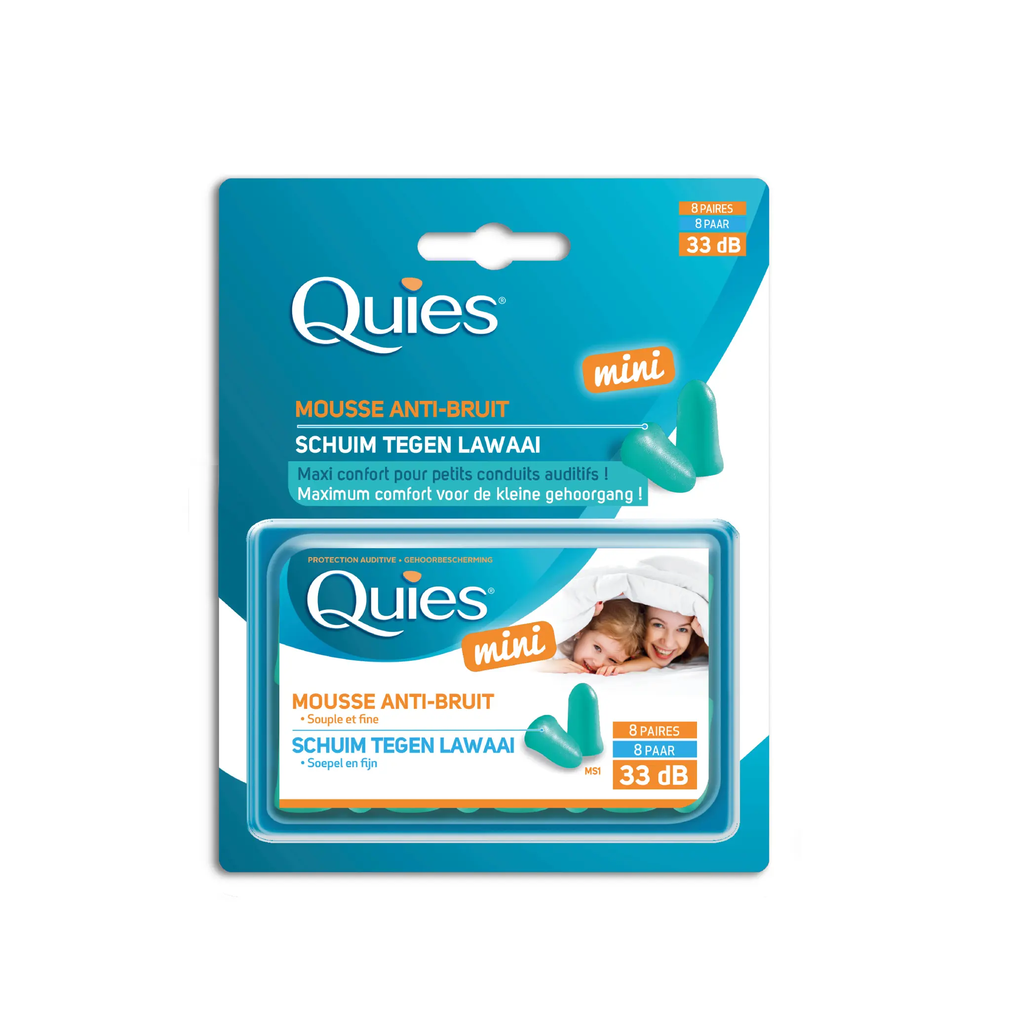 QUIES Mini mousse anti-bruit