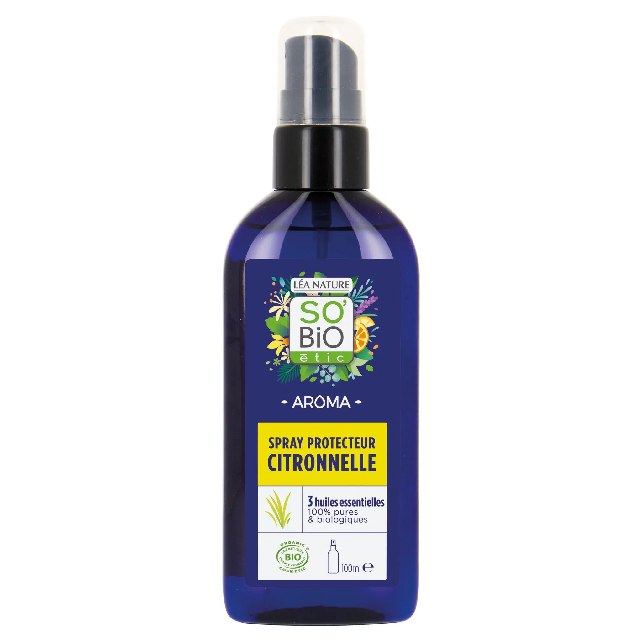 SO BIO ETIC Aroma Spray protecteur citronnelle 3 huiles essentielles