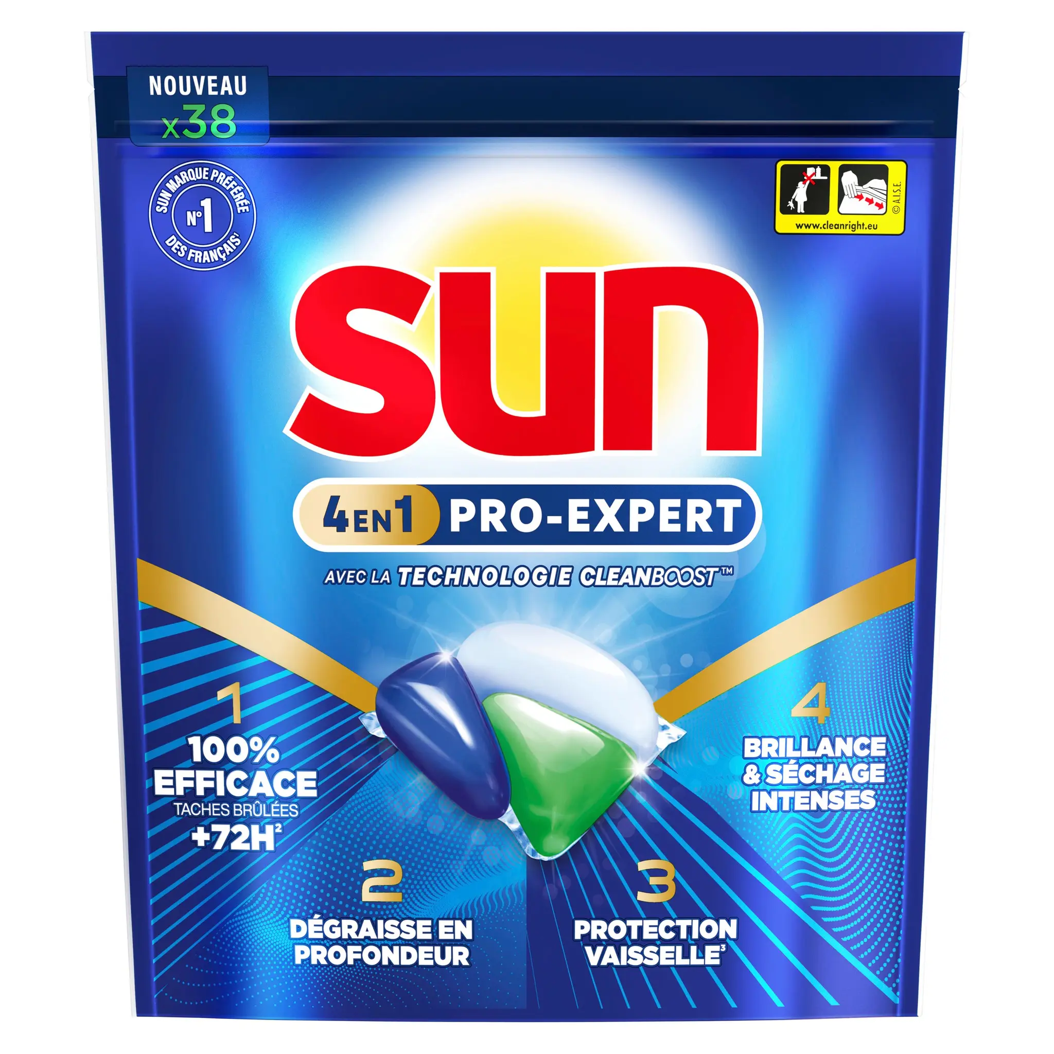 SUN Capsules lave-vaisselle 4 en 1