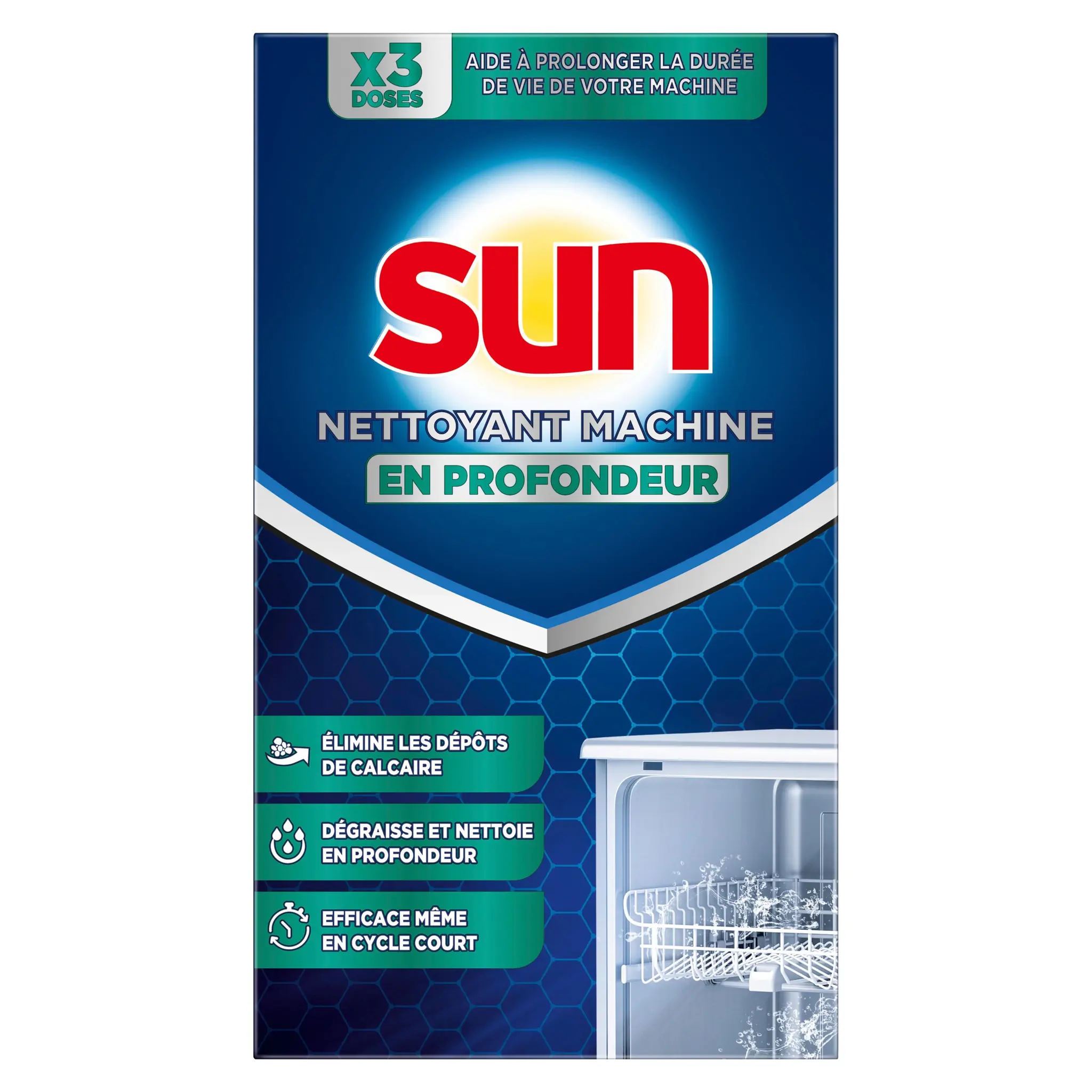 SUN Nettoyant machine lave-vaisselle