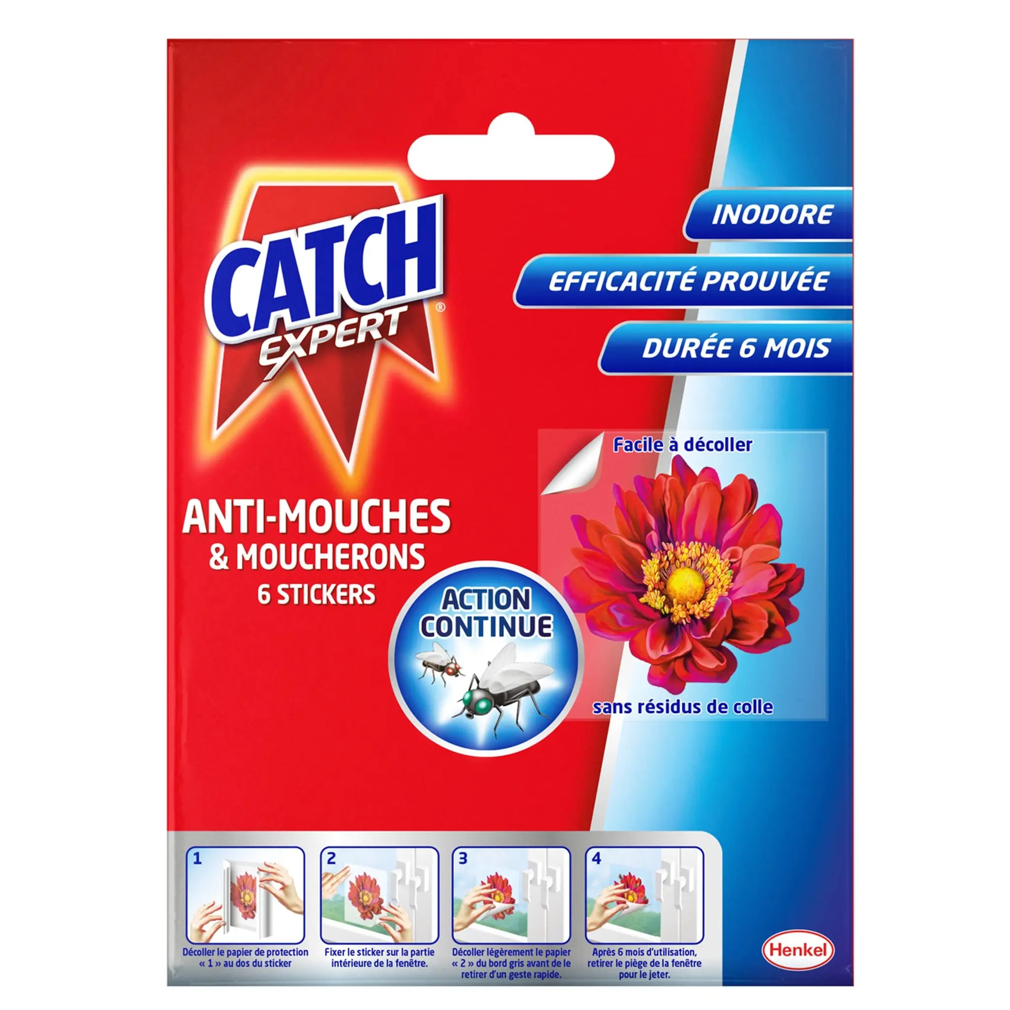 CATCH Stickers attrape mouche sans odeur