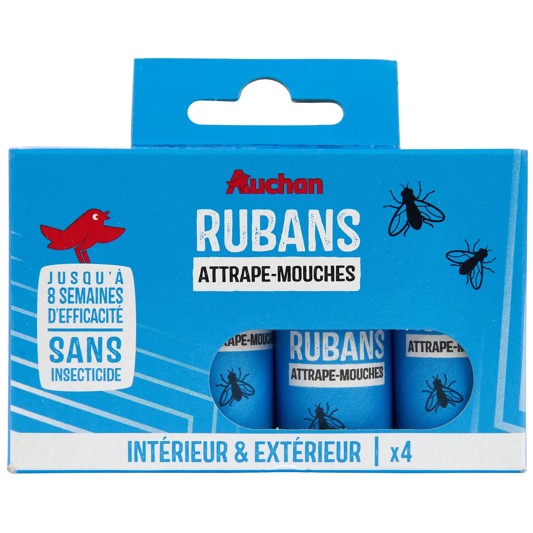 AUCHAN Rubans adhésifs attrape mouche sans insecticide