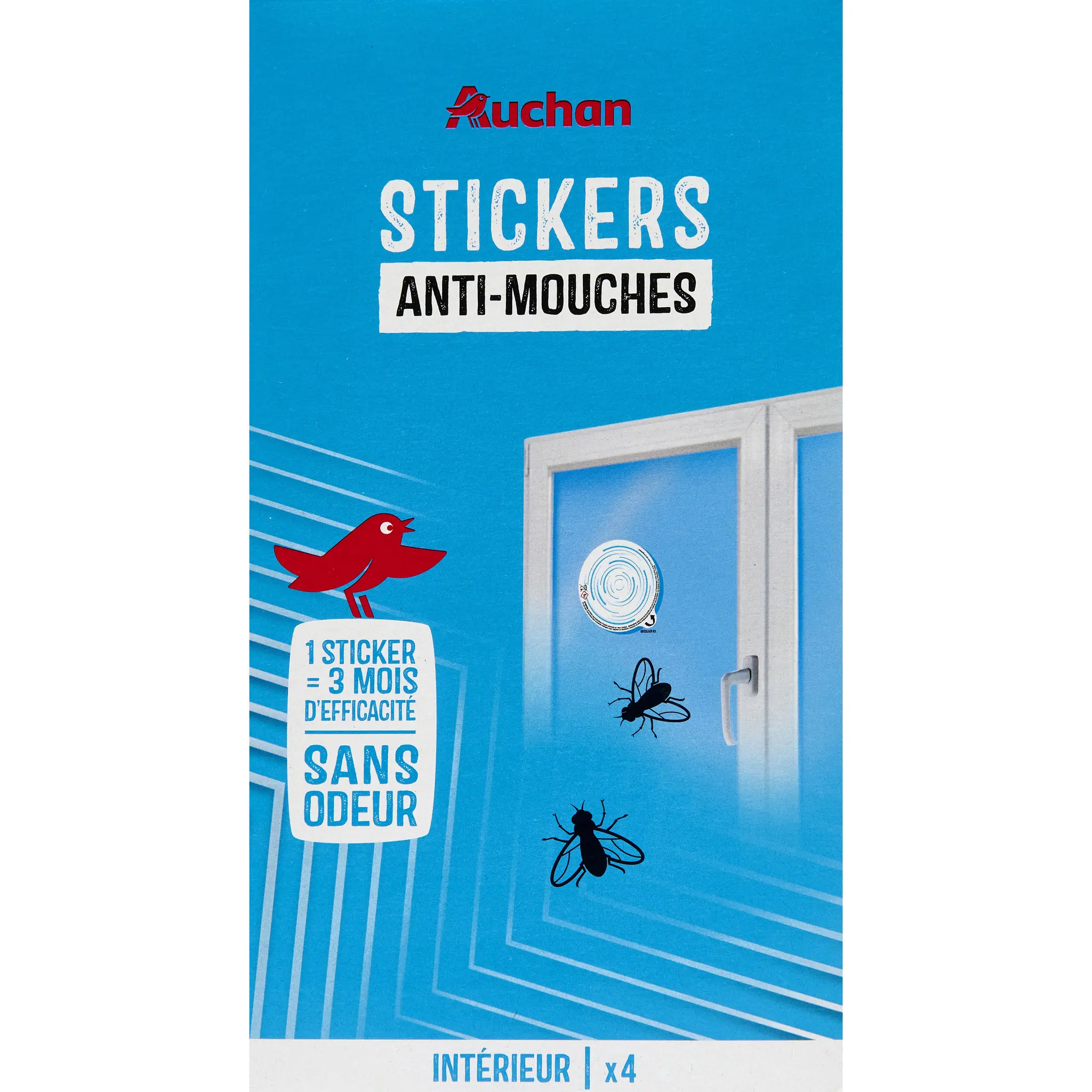 AUCHAN Stickers anti-mouches sans odeur